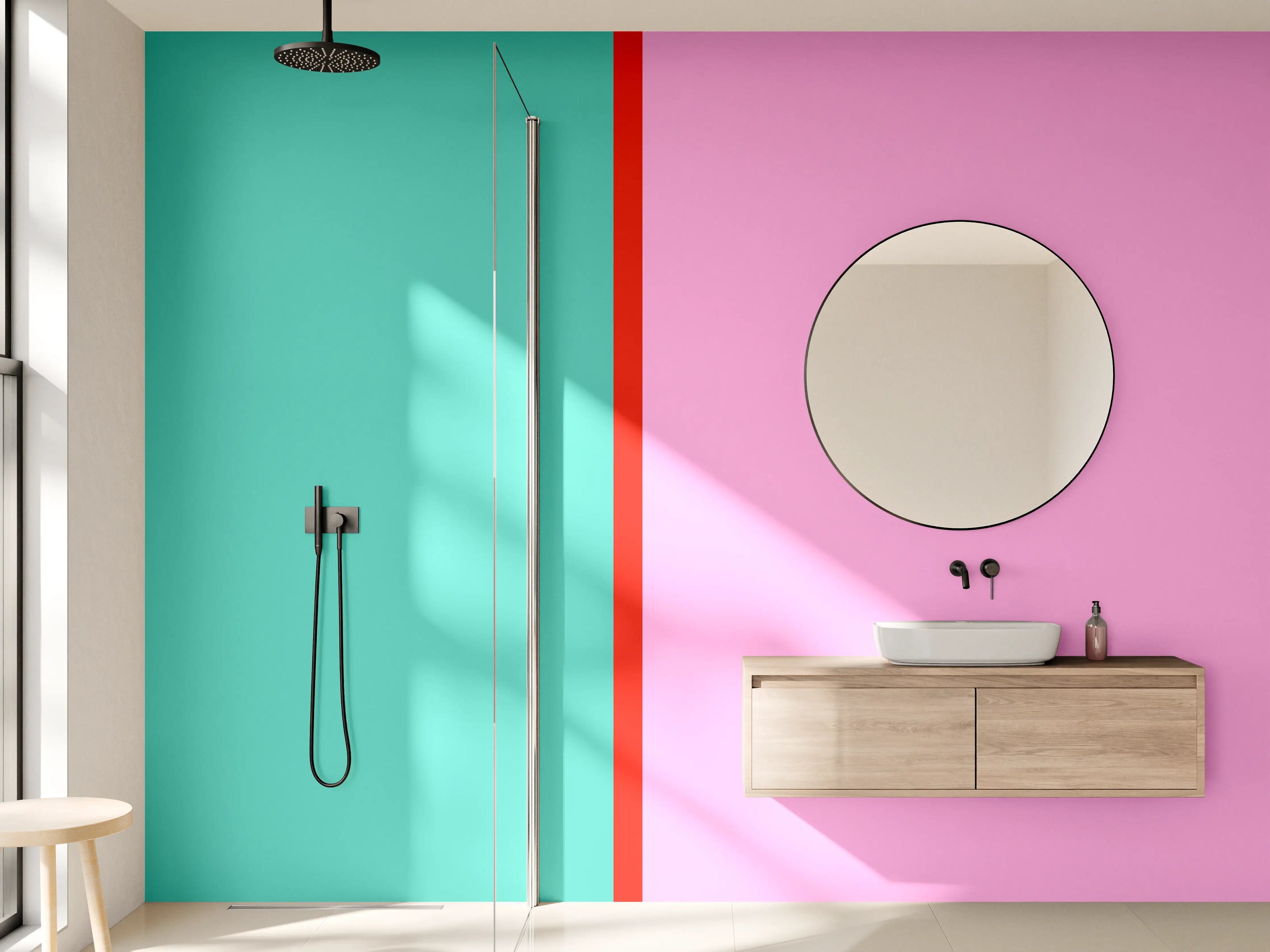 Wandverkleidung Bad - The Springs - Easy Vertikal - Peony