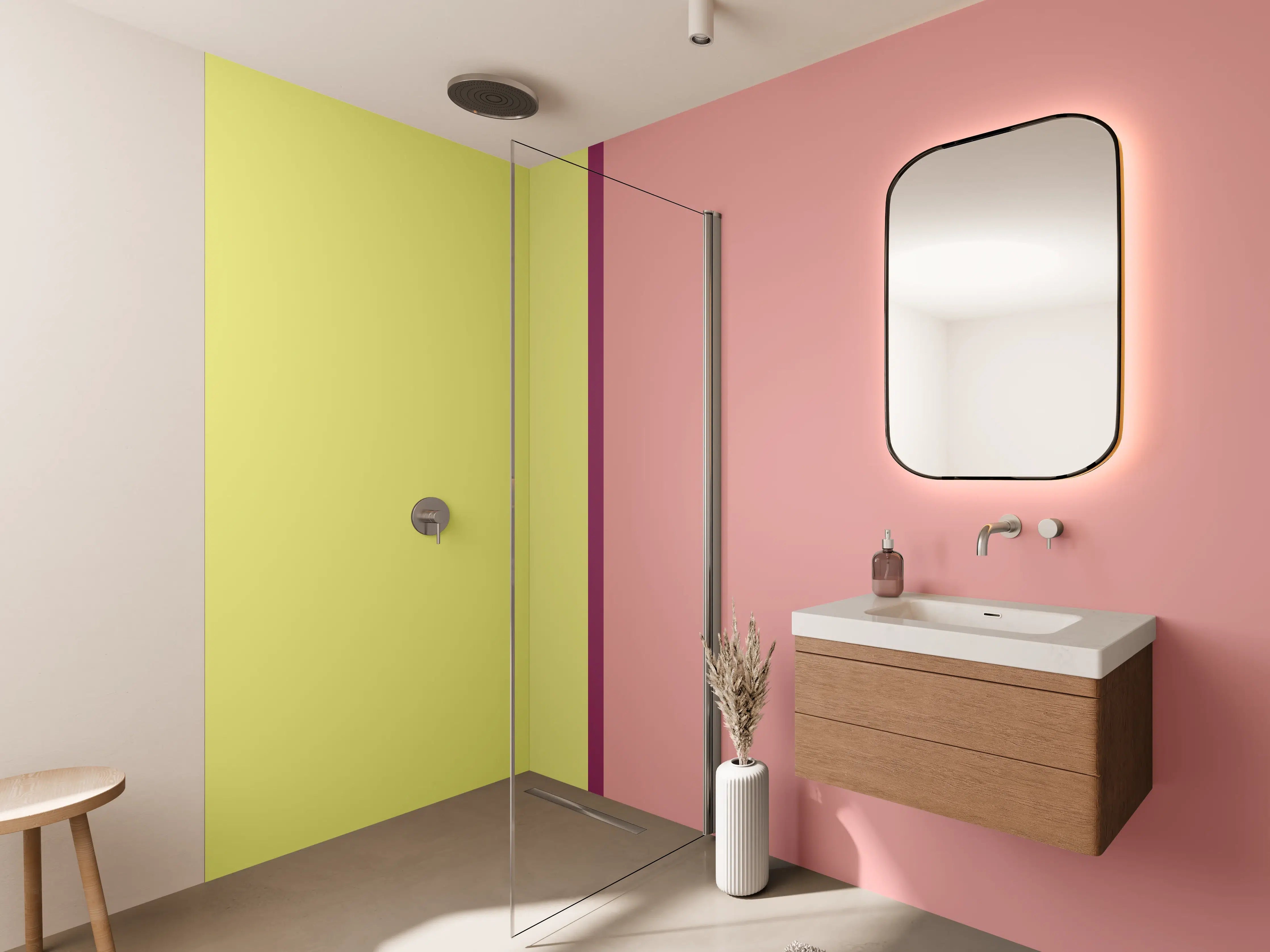 Wandverkleidung Bad - The Springs - Easy Vertikal - Tulip