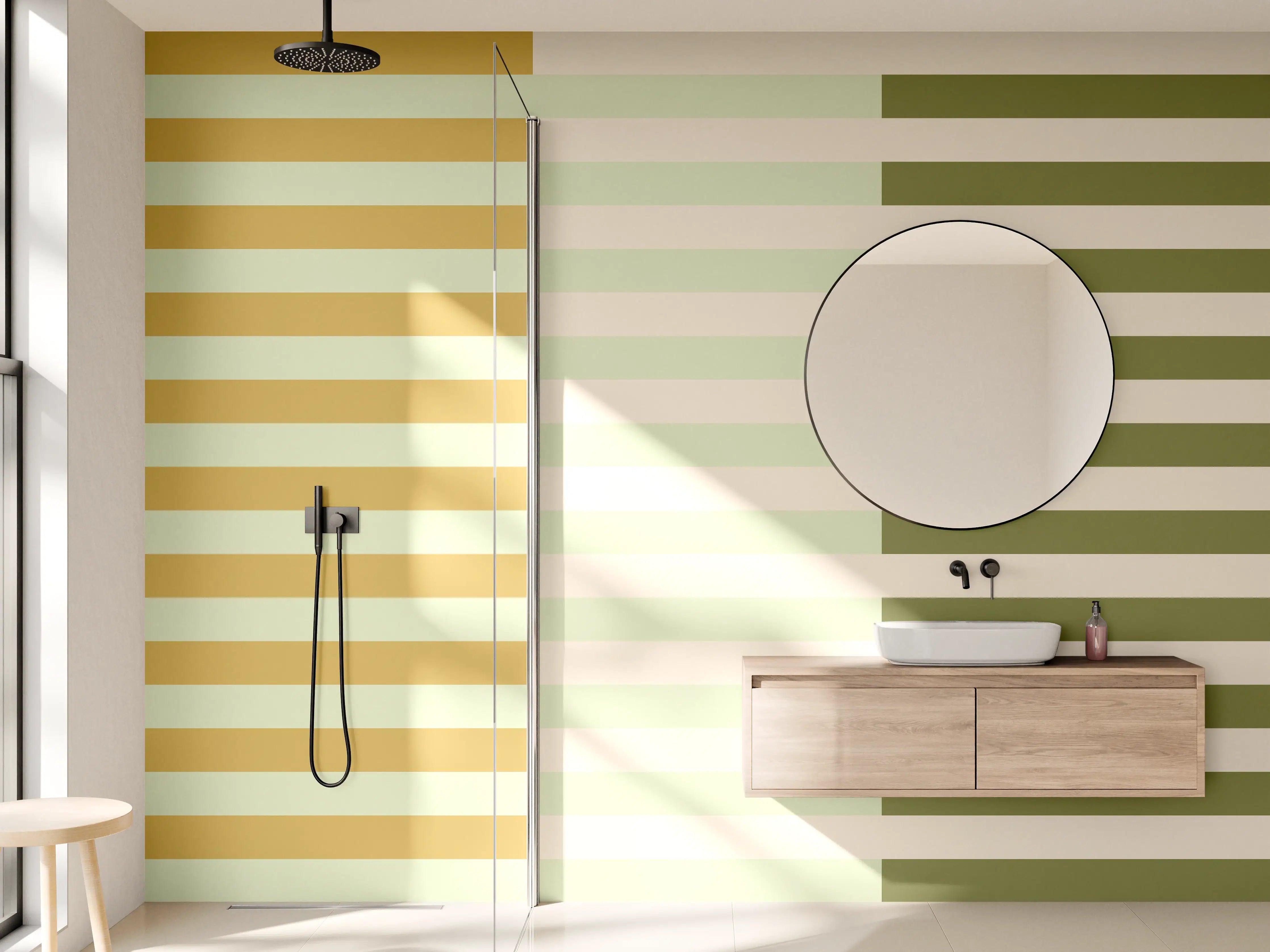 Wandverkleidung Bad - The Springs - Multy Stripes - Birch