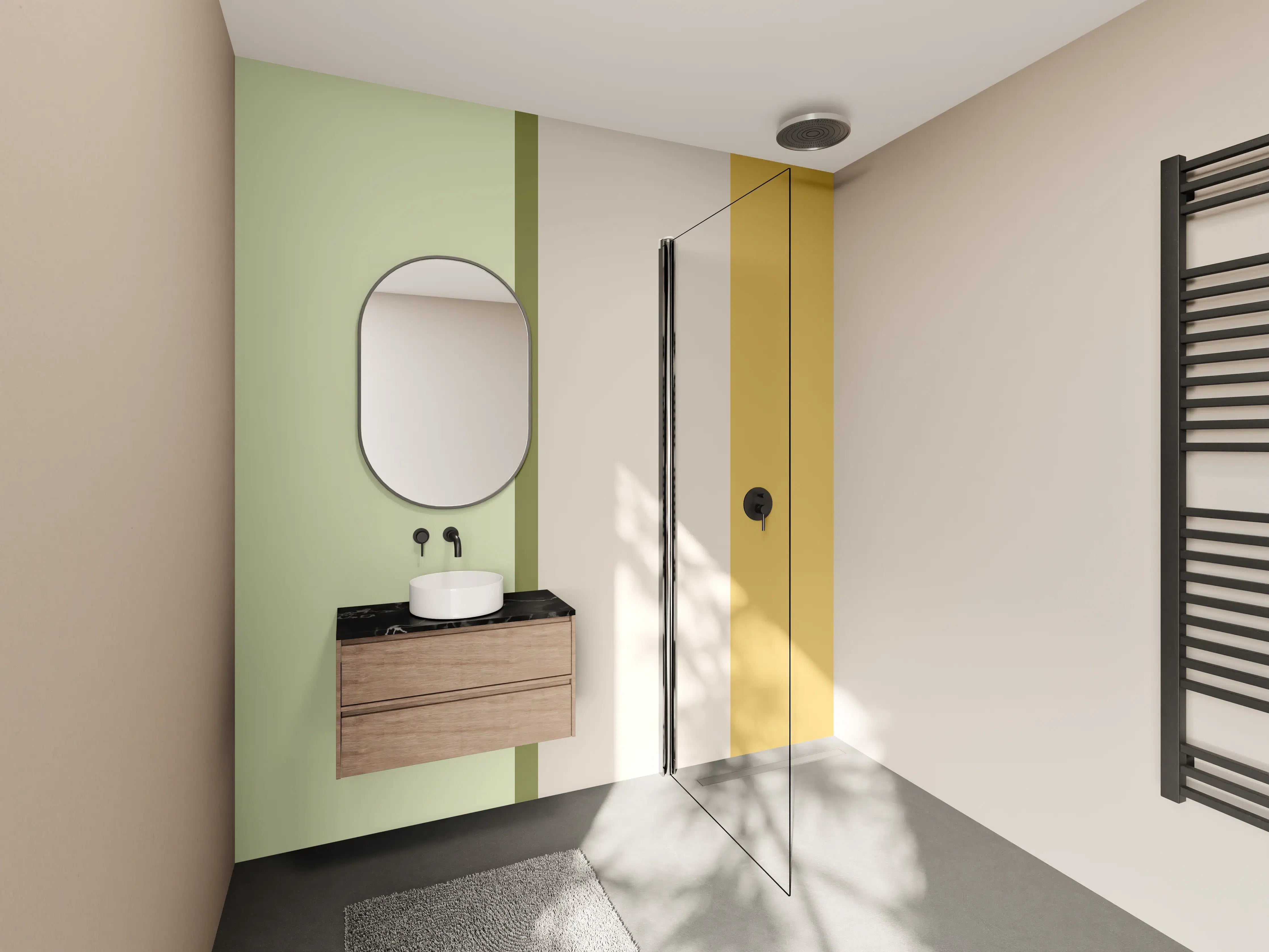 Wandverkleidung Bad - The Springs - Vertikal - Birch