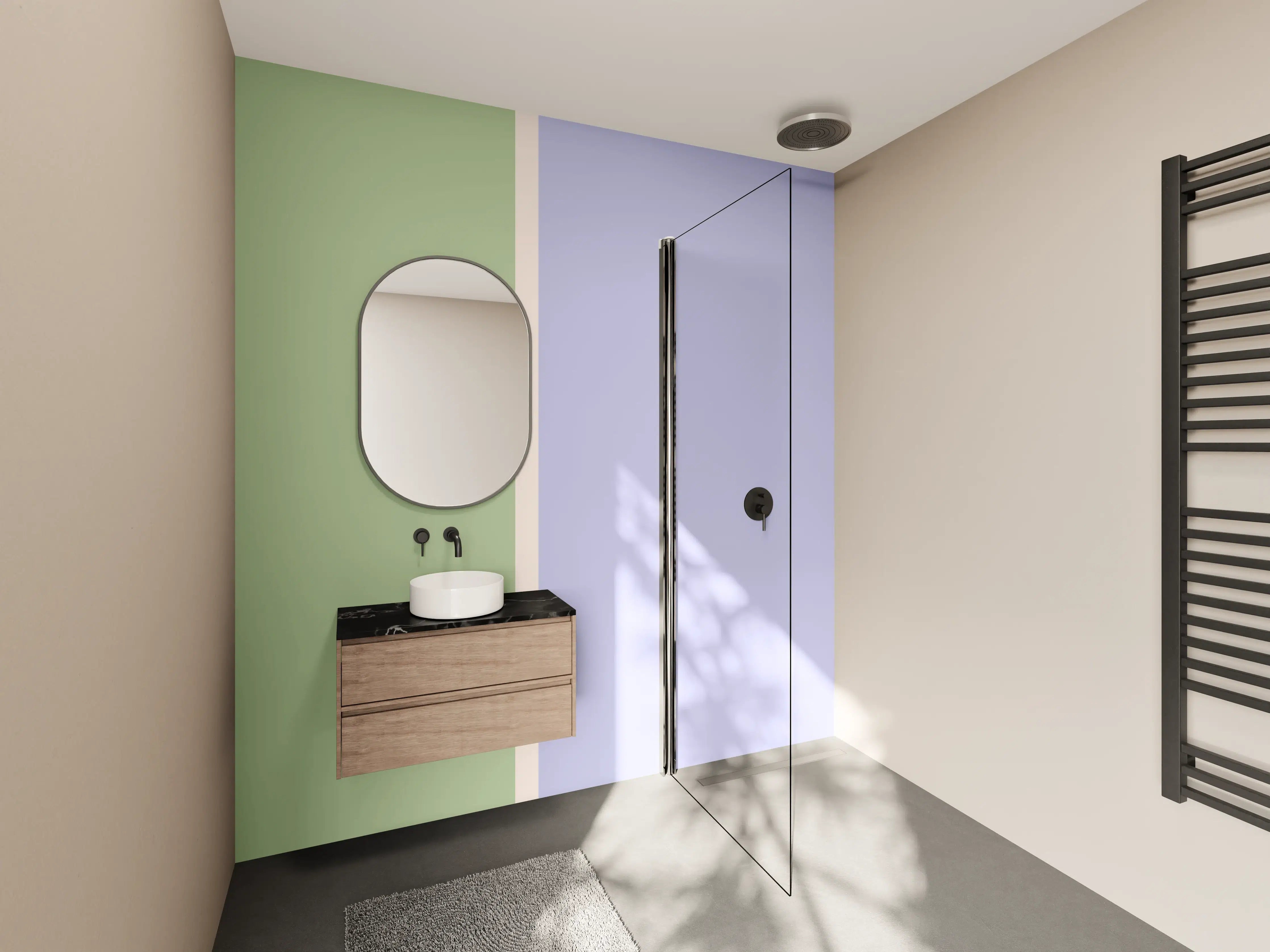Wandverkleidung Bad - The Vintages - Easy Vertikal - Colin