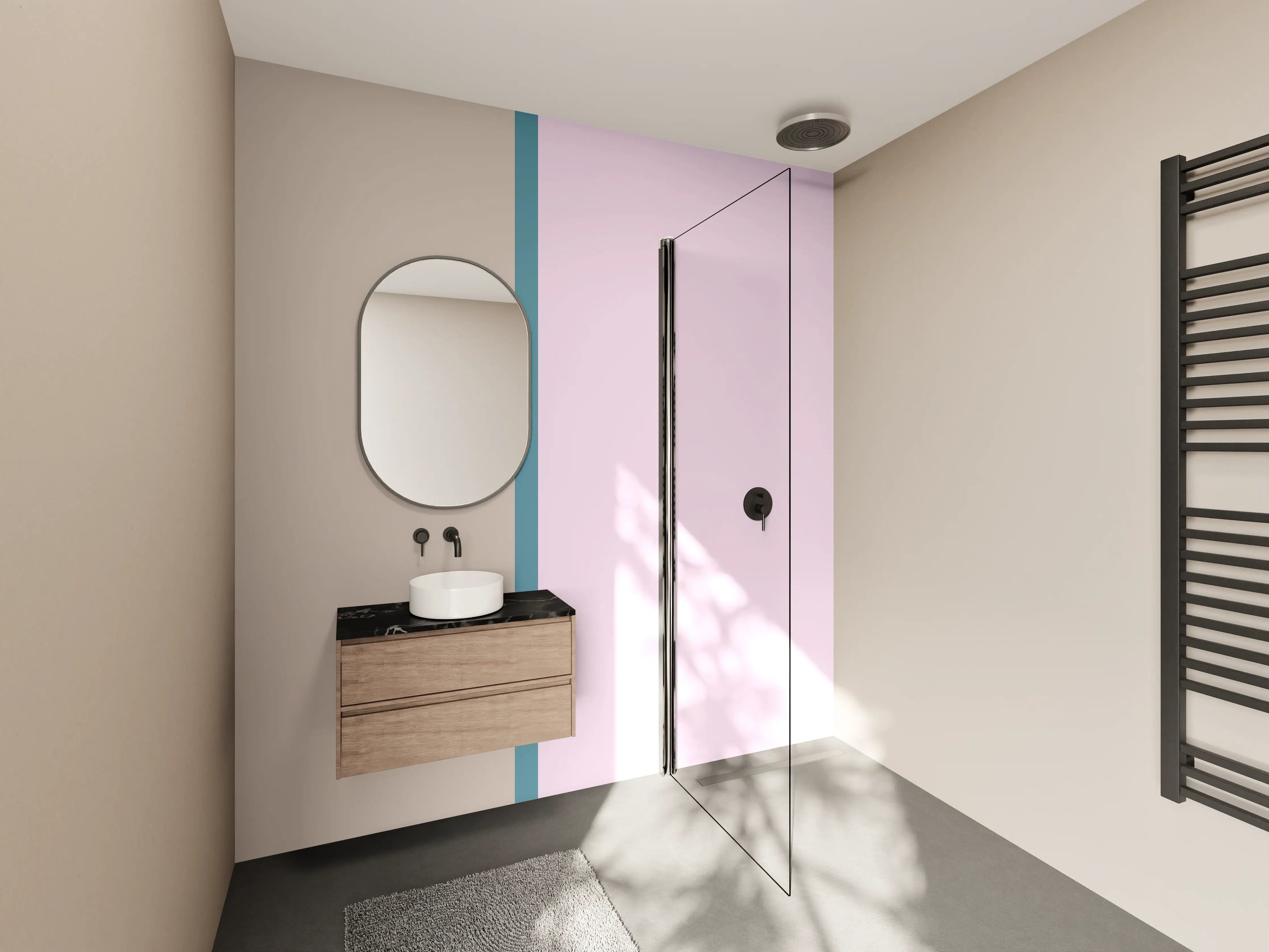 Wandverkleidung Bad - The Vintages - Easy Vertikal - Daphne
