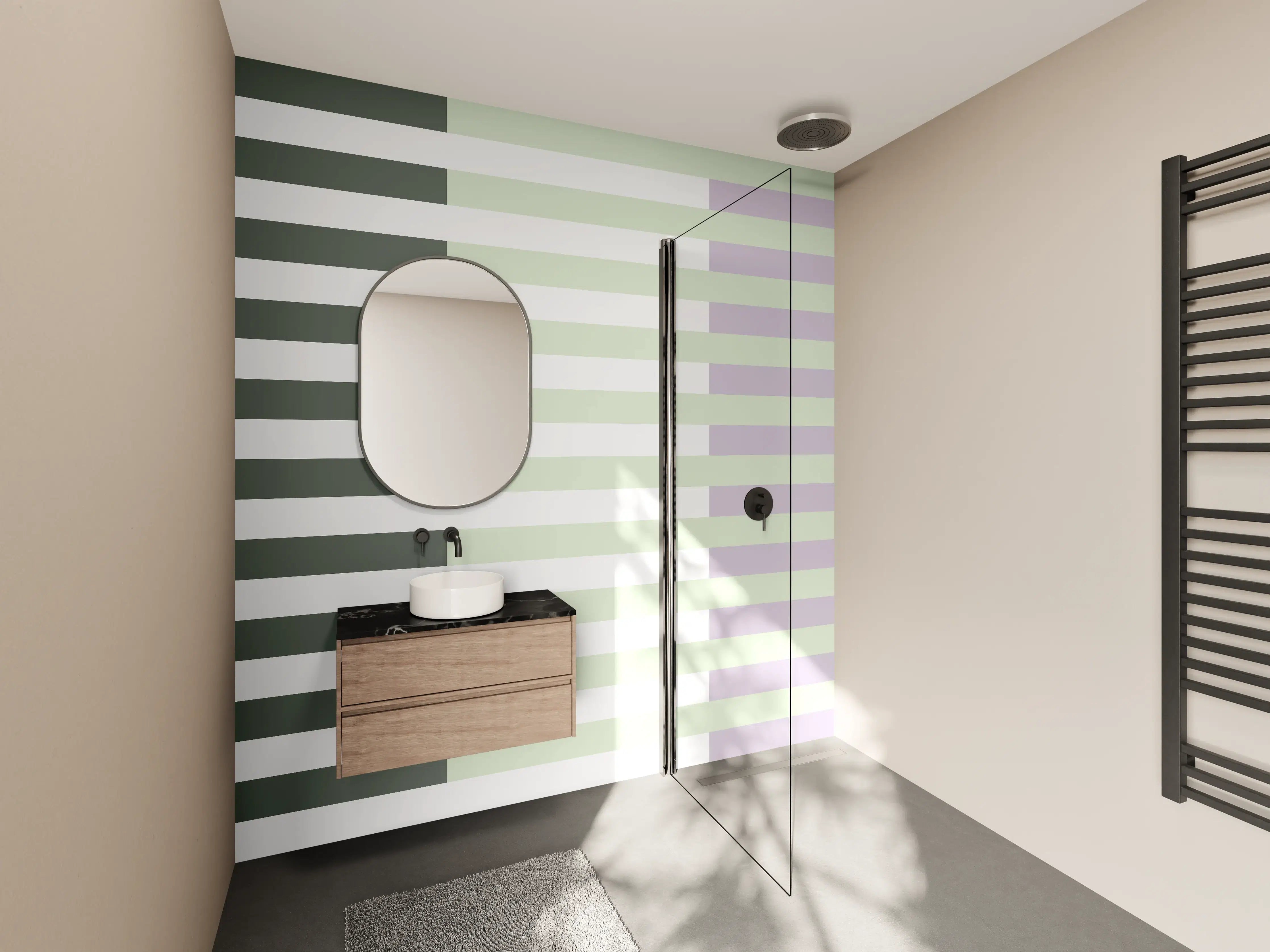 Wandverkleidung Bad - The Vintages - Multy Stripes - Benedict