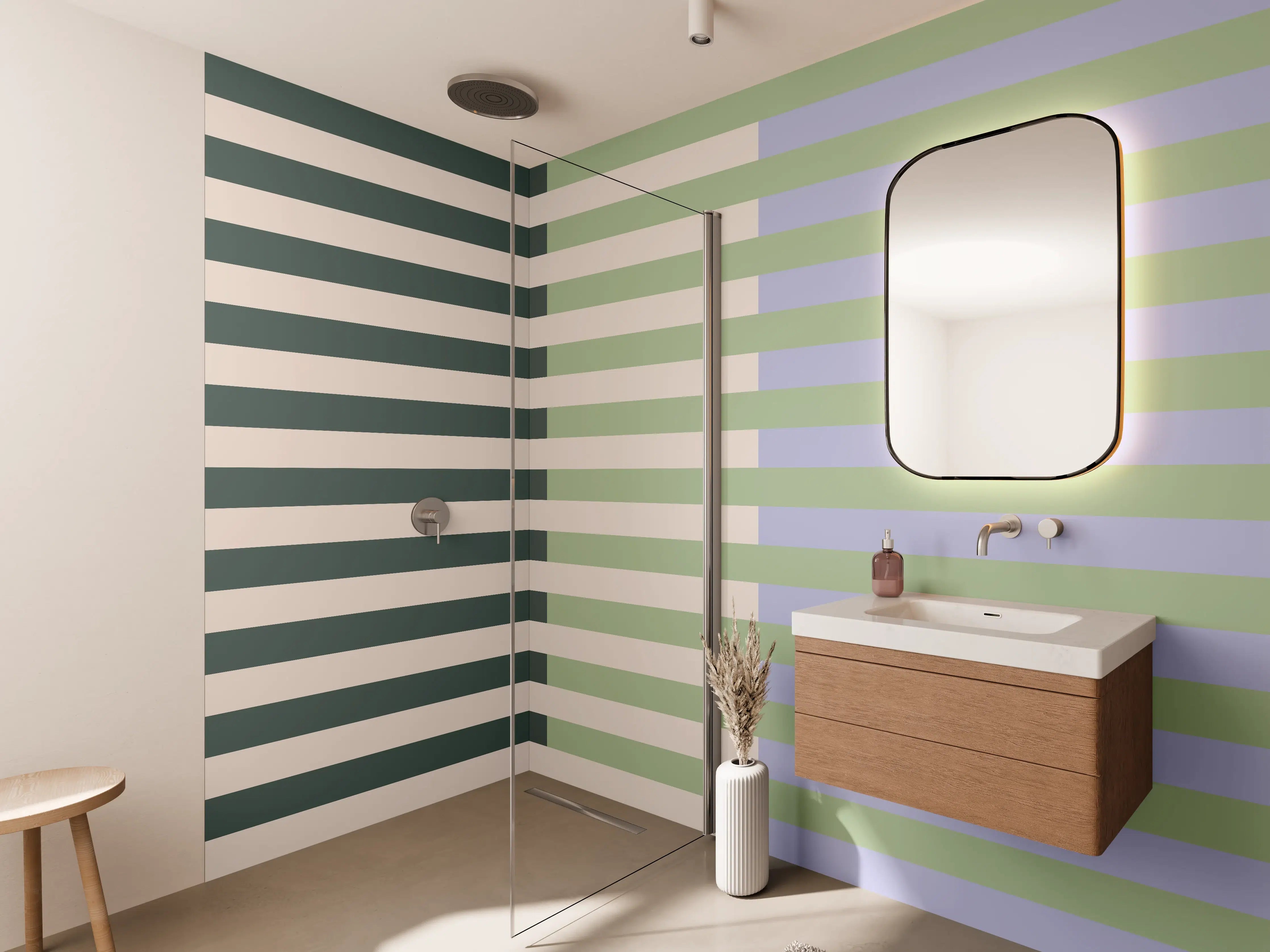 Wandverkleidung Bad - The Vintages - Multy Stripes - Colin