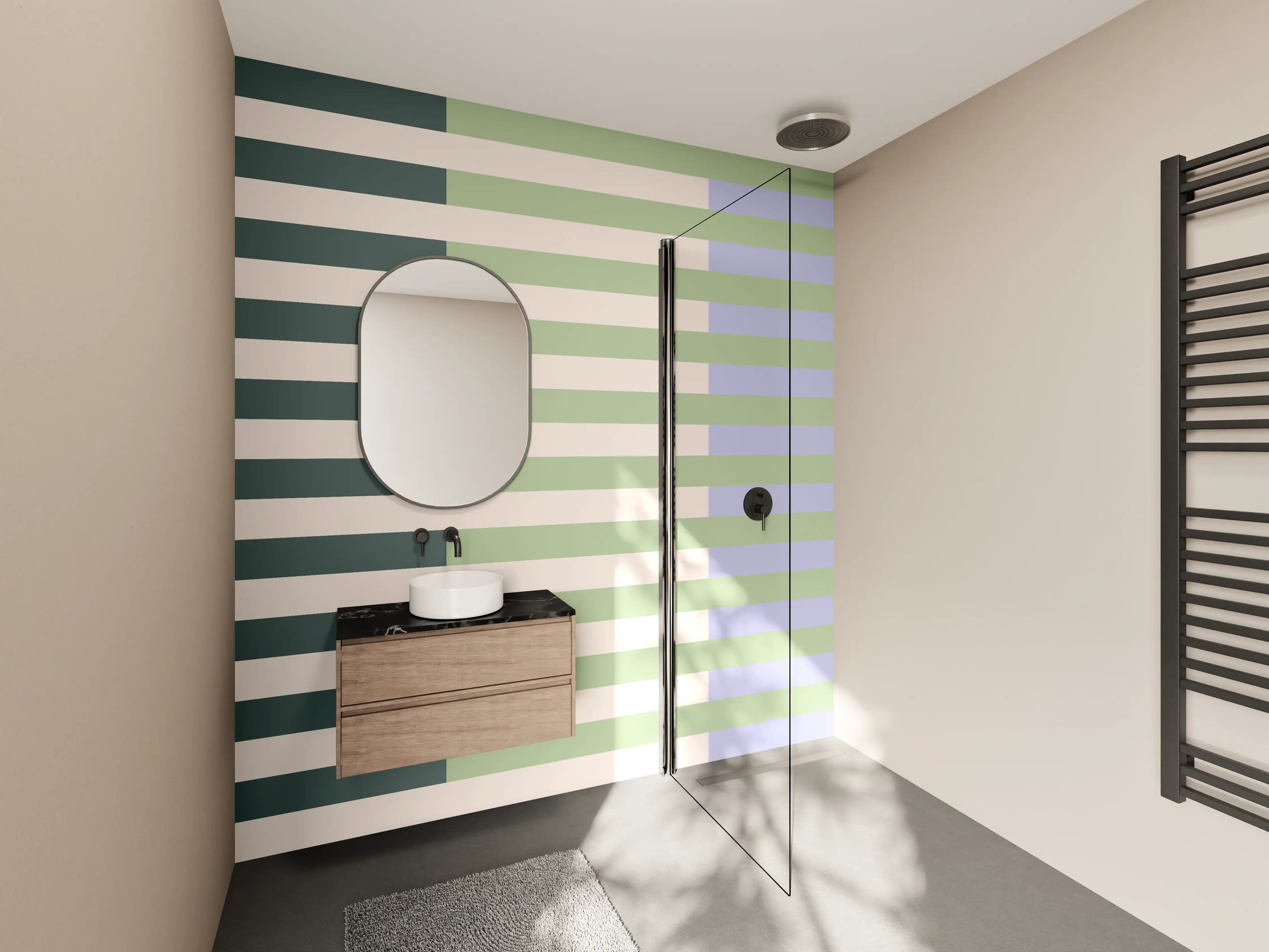 Wandverkleidung Bad - The Vintages - Multy Stripes - Colin