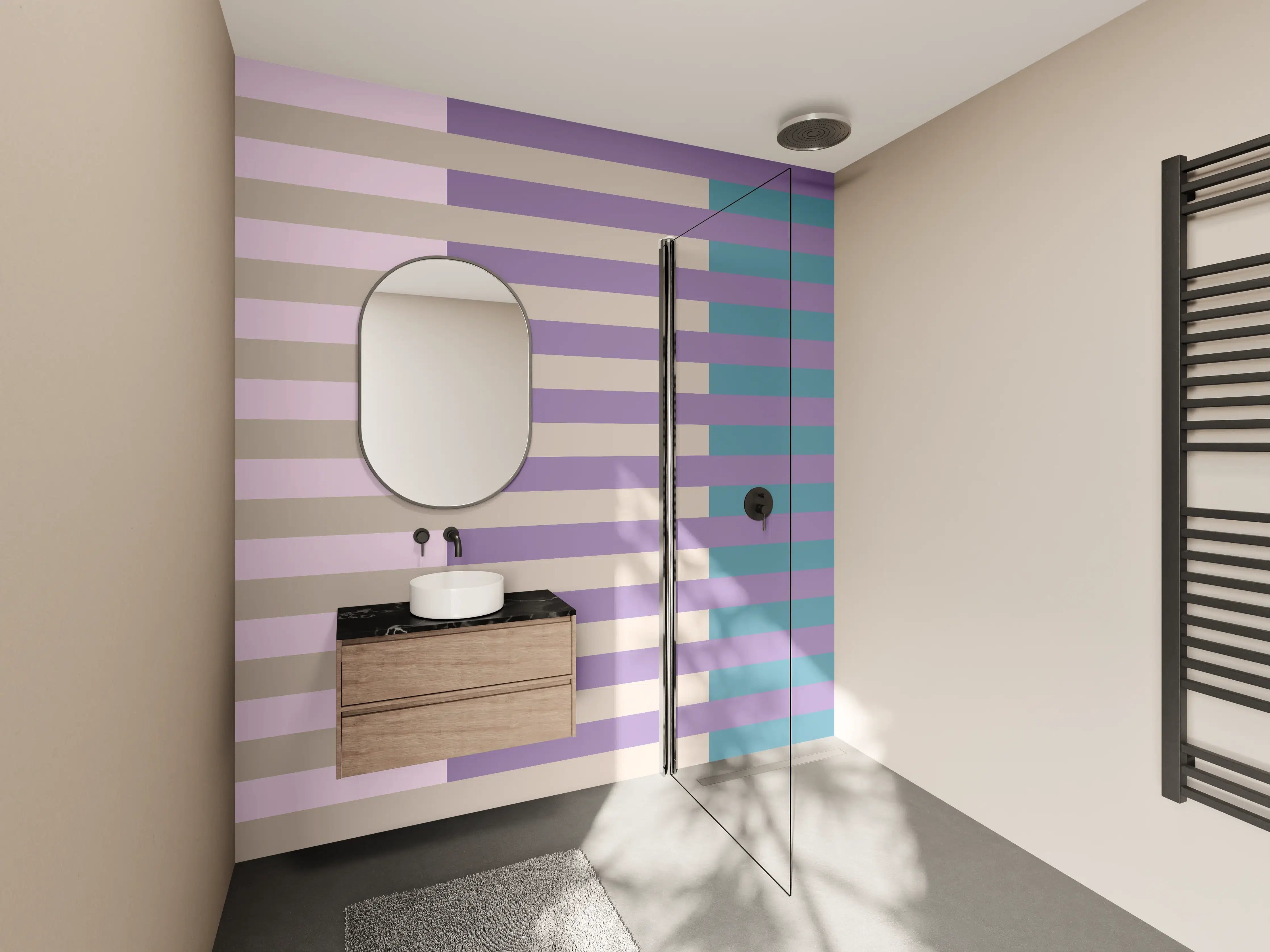 Wandverkleidung Bad - The Vintages - Multy Stripes - Daphne