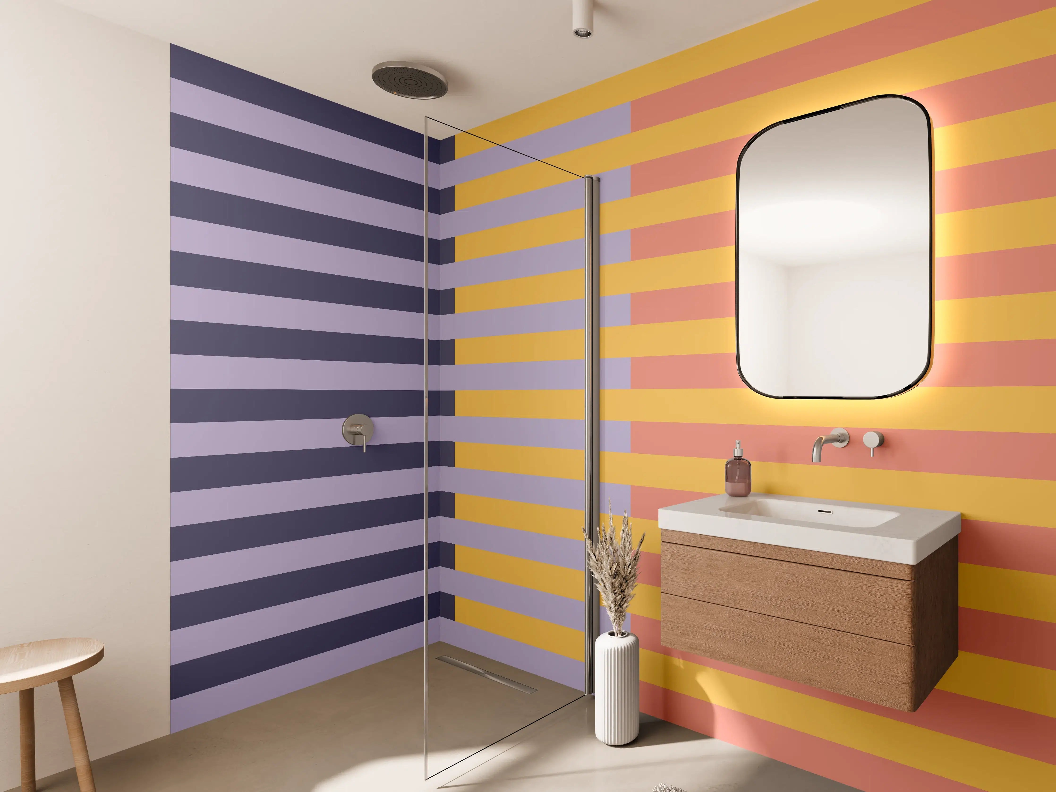 Wandverkleidung Bad - The Vintages - Multy Stripes - Penelope