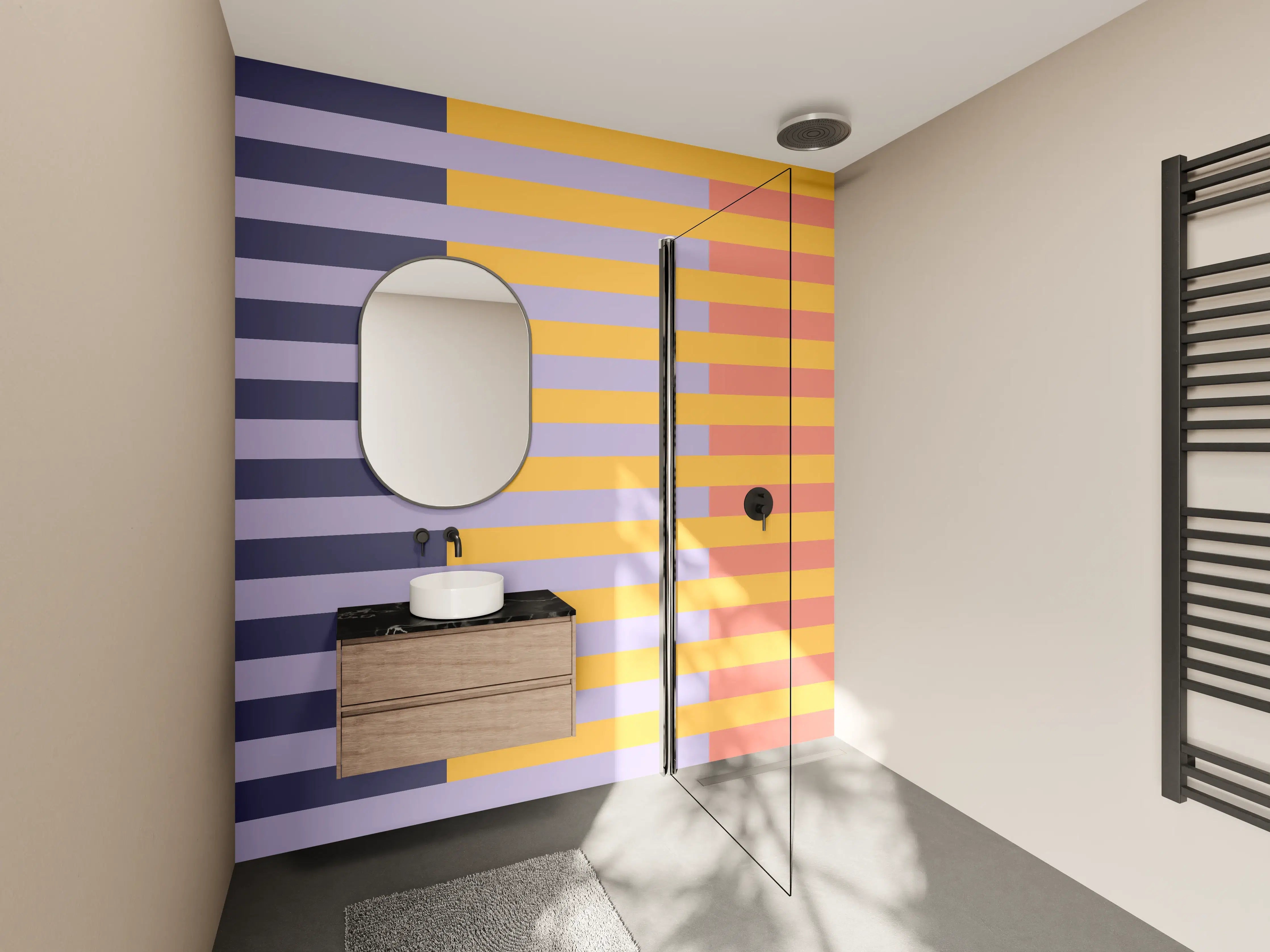 Wandverkleidung Bad - The Vintages - Multy Stripes - Penelope