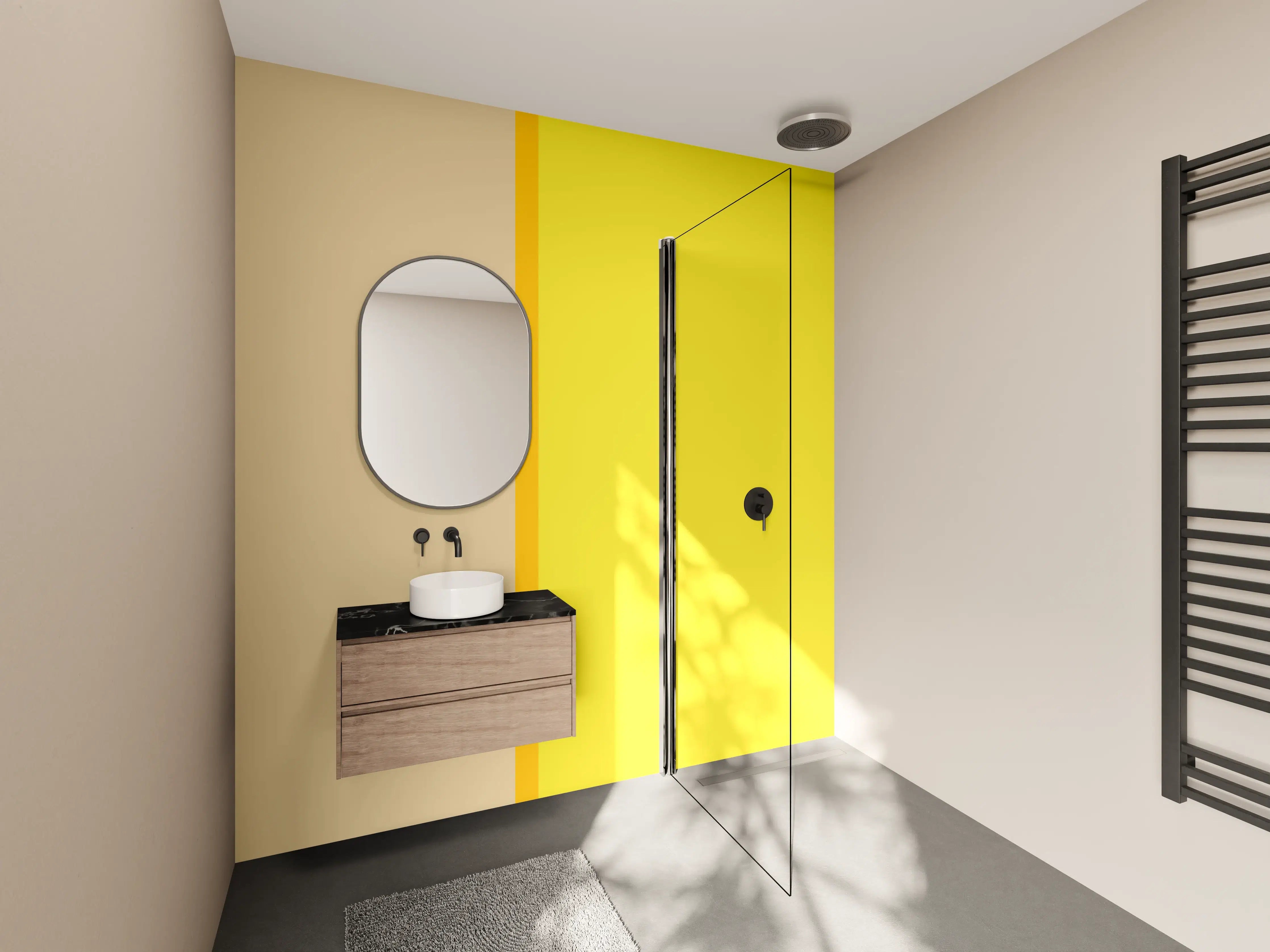 Wandverkleidung Bad - The Yellows - Easy Vertical - Honey