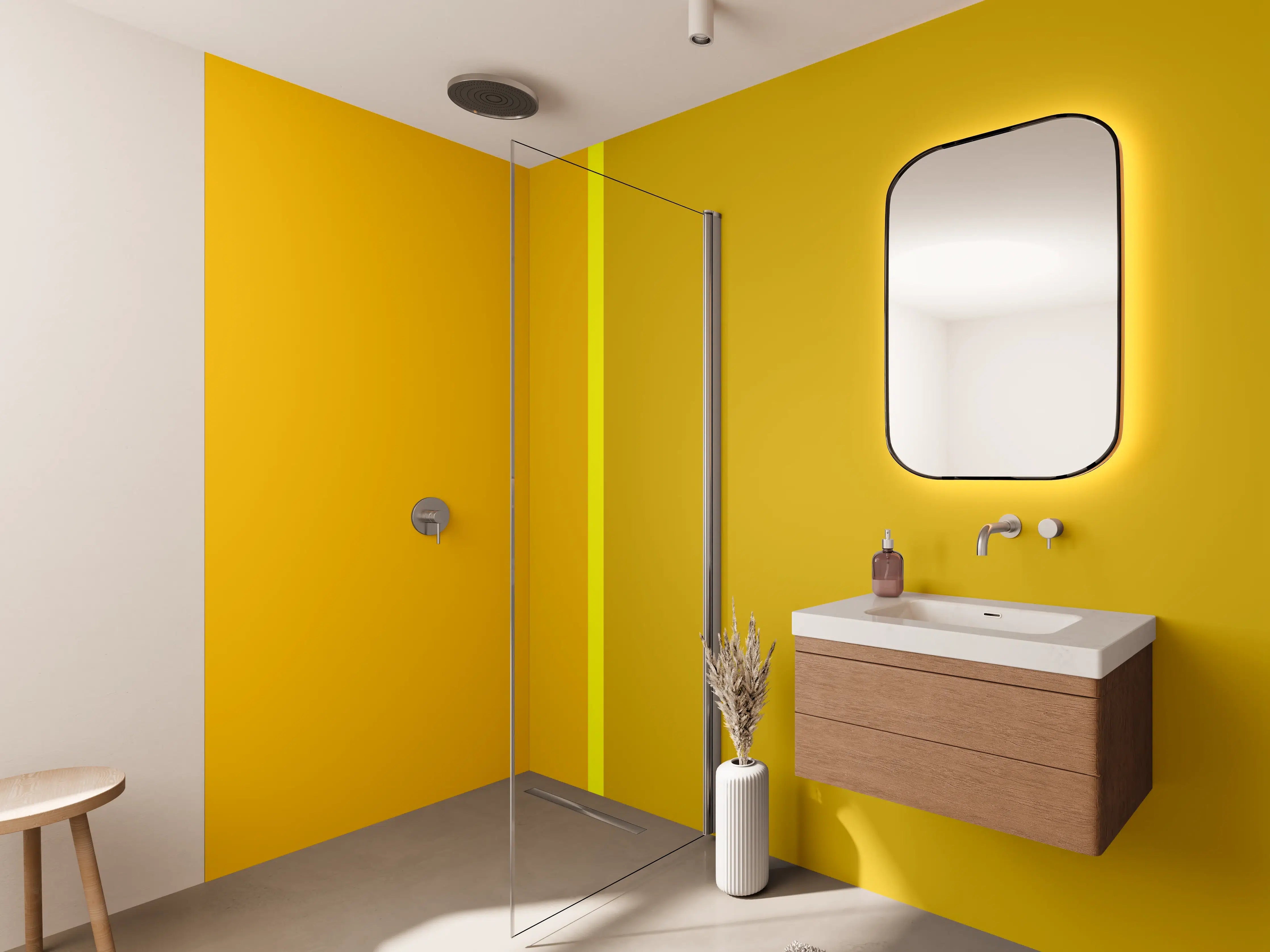 Wandverkleidung Bad - The Yellows - Easy Vertical - Lemon