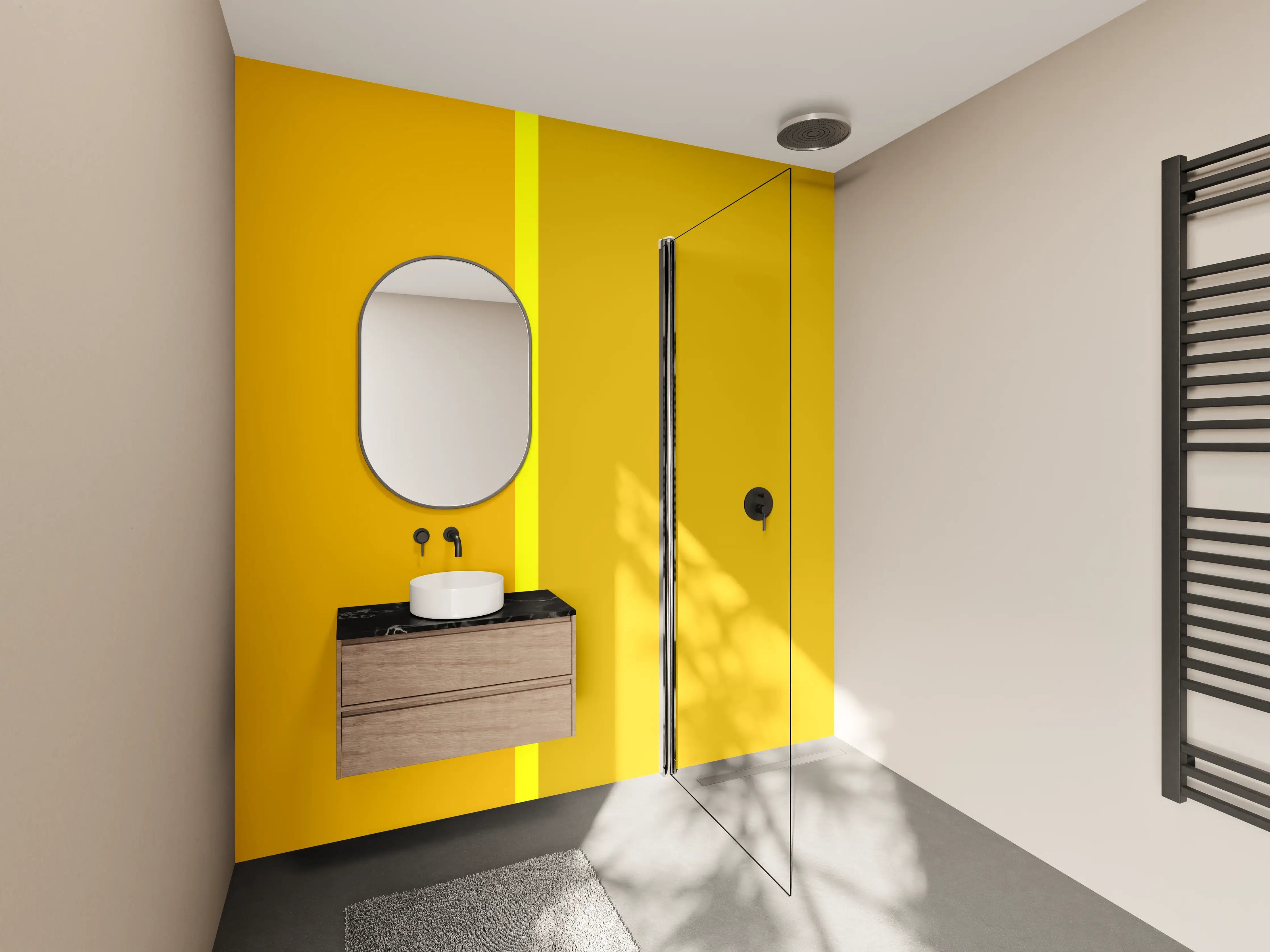 Wandverkleidung Bad - The Yellows - Easy Vertical - Lemon