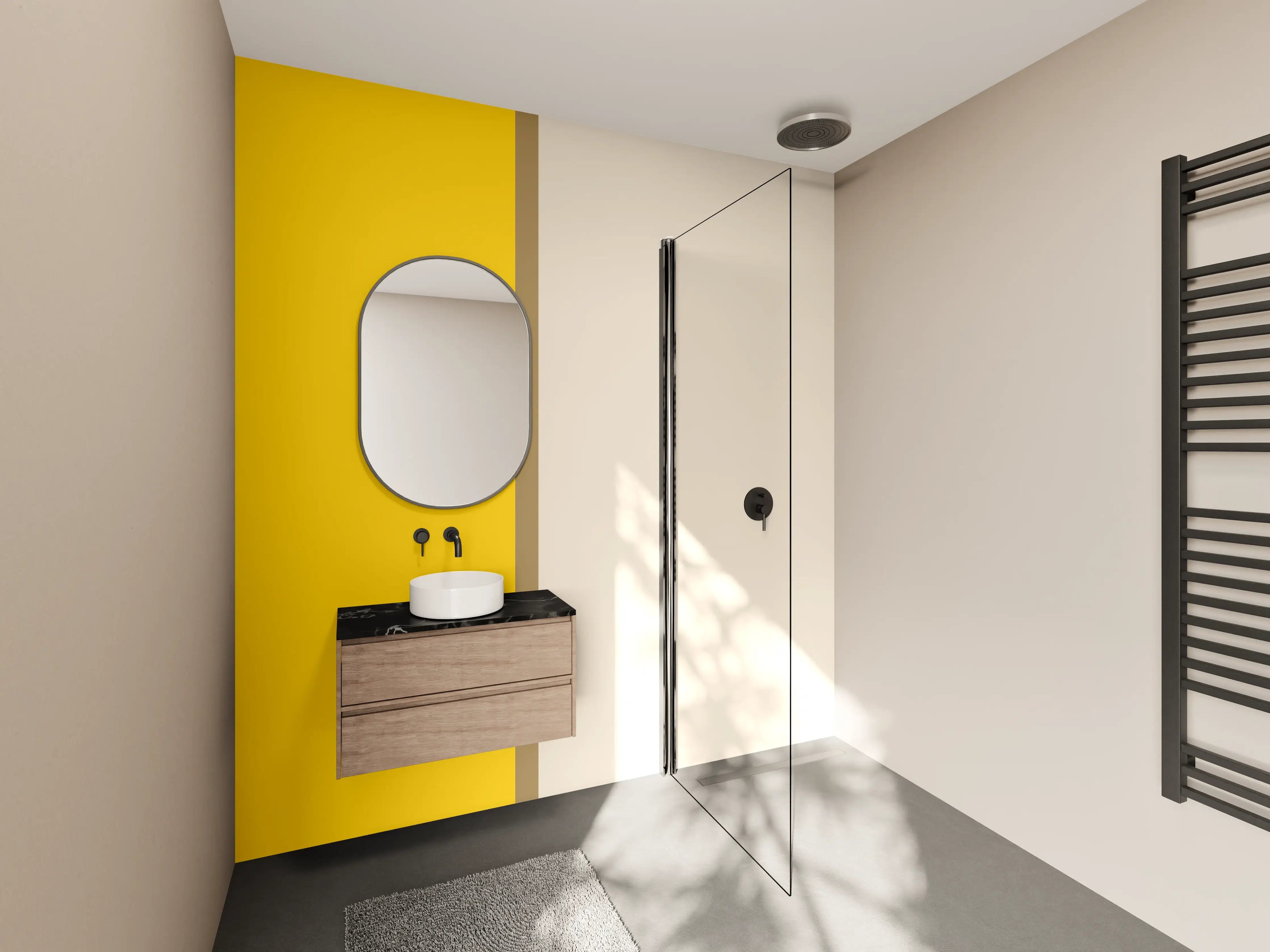 Wandverkleidung Bad - The Yellows - Easy Vertical - Saffron