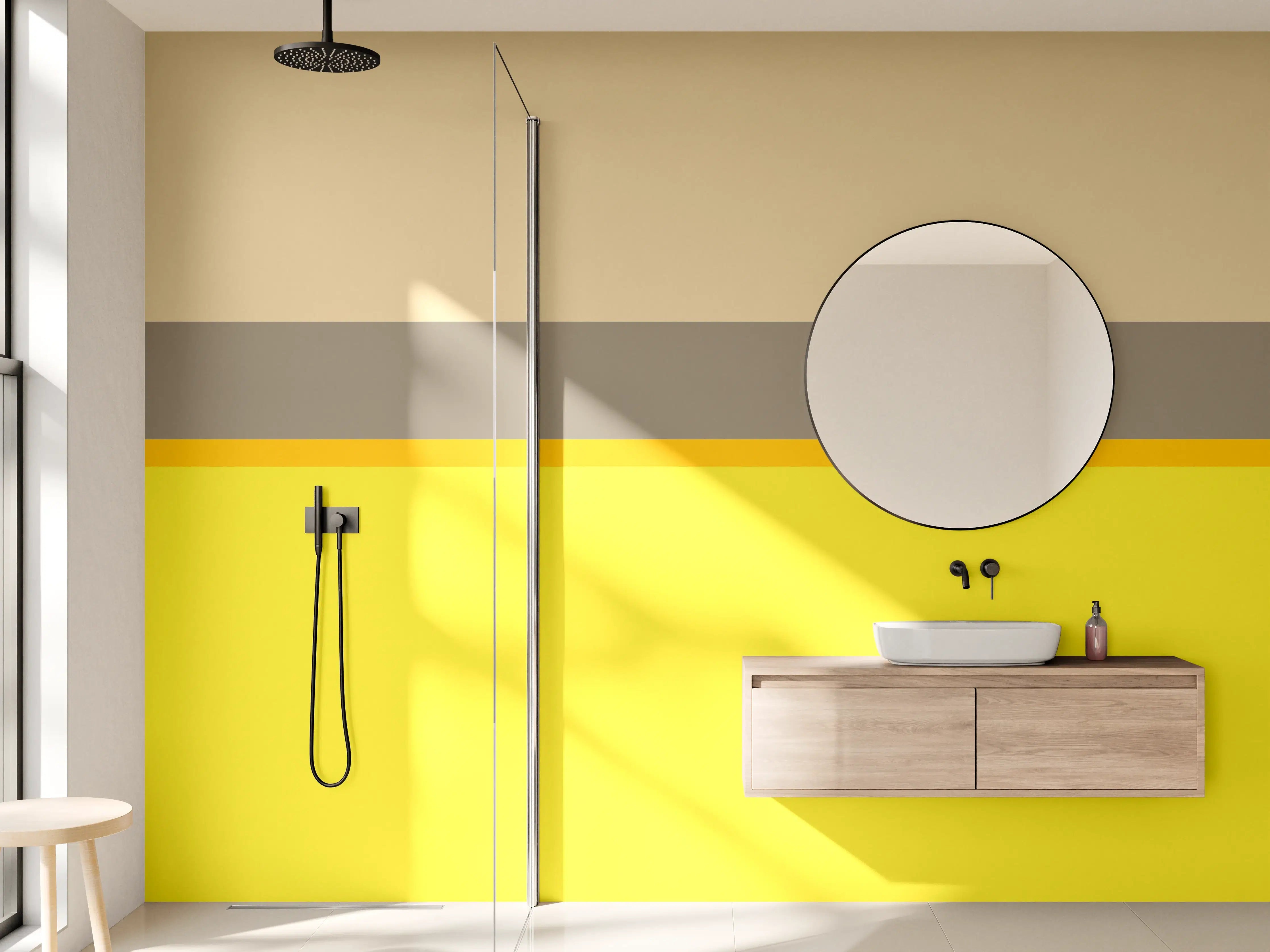 Wandverkleidung Bad - The Yellows - Horizontal - Honey