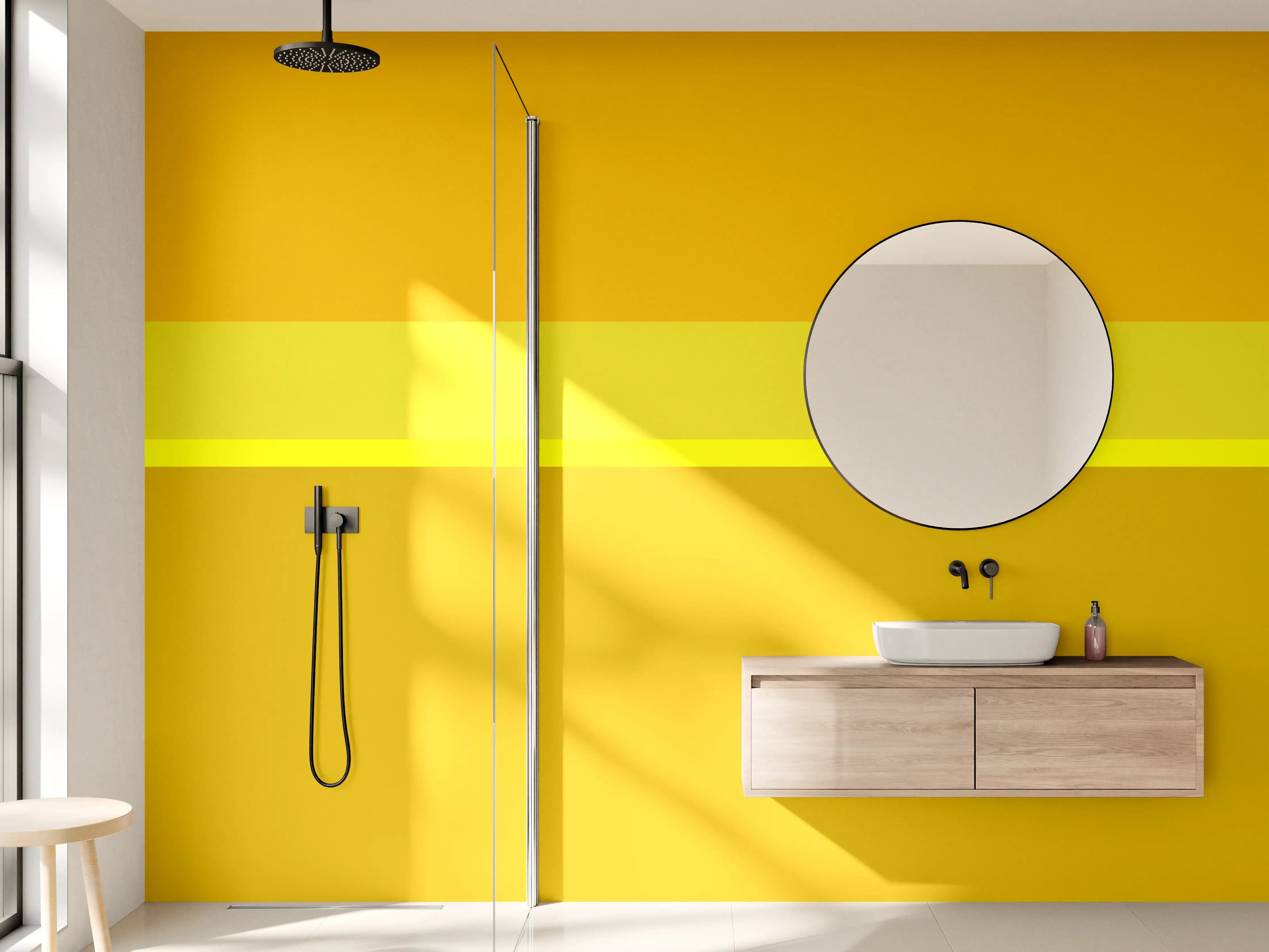 Wandverkleidung Bad - The Yellows - Horizontal - Lemon