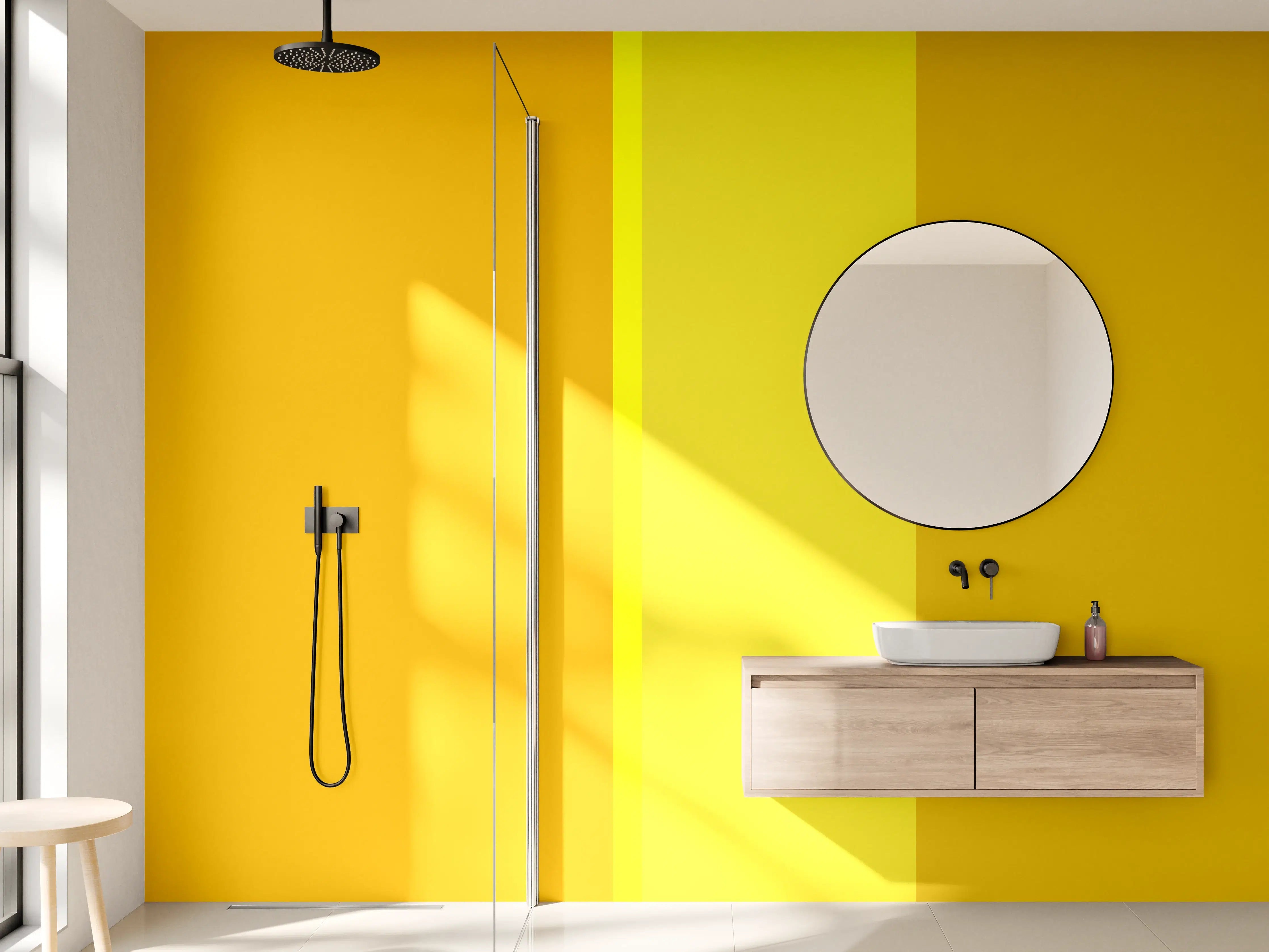 Wandverkleidung Bad - The Yellows - Vertical - Lemon