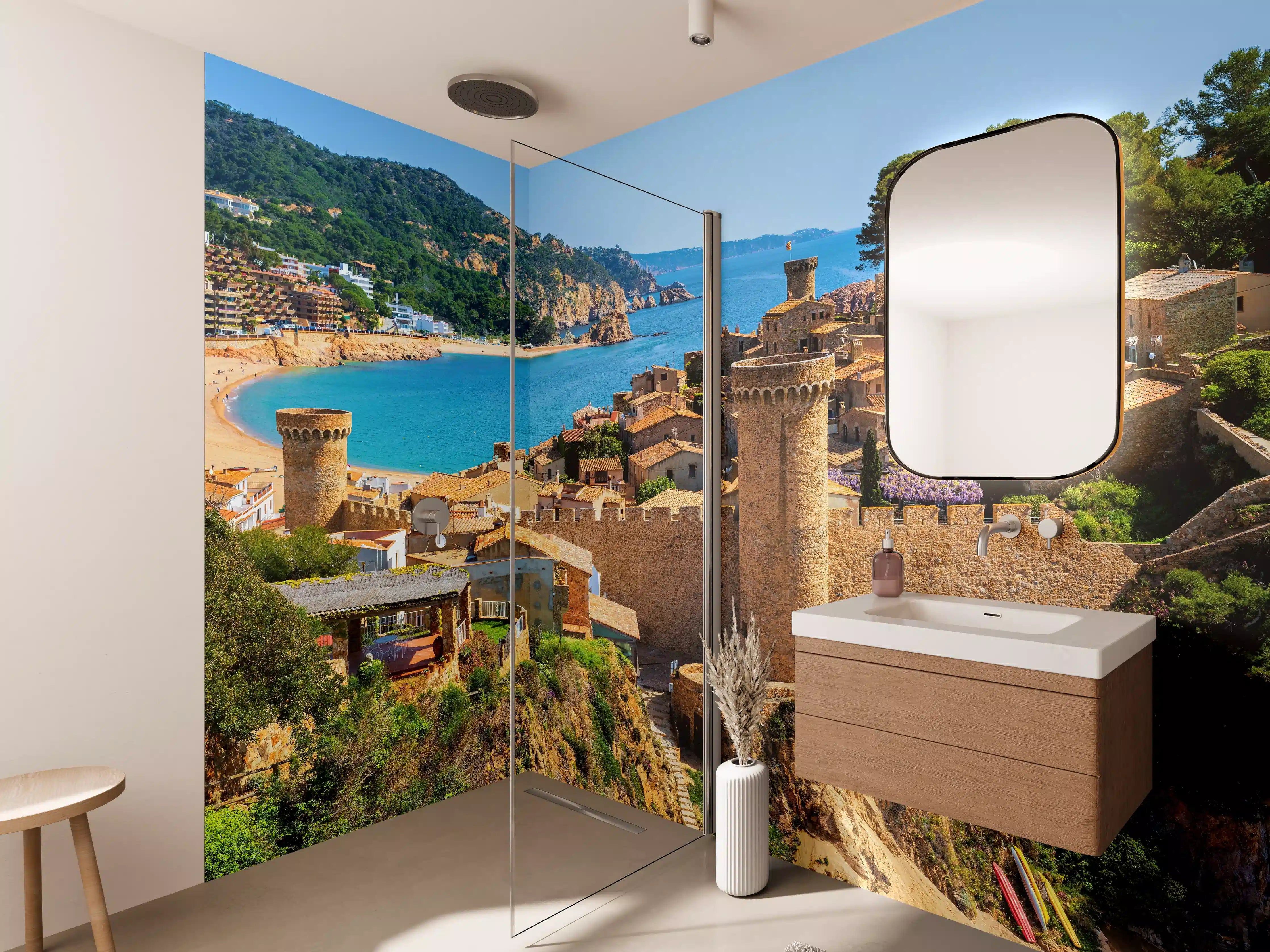 Wandverkleidung Bad - Tossa de Mar - Spanien