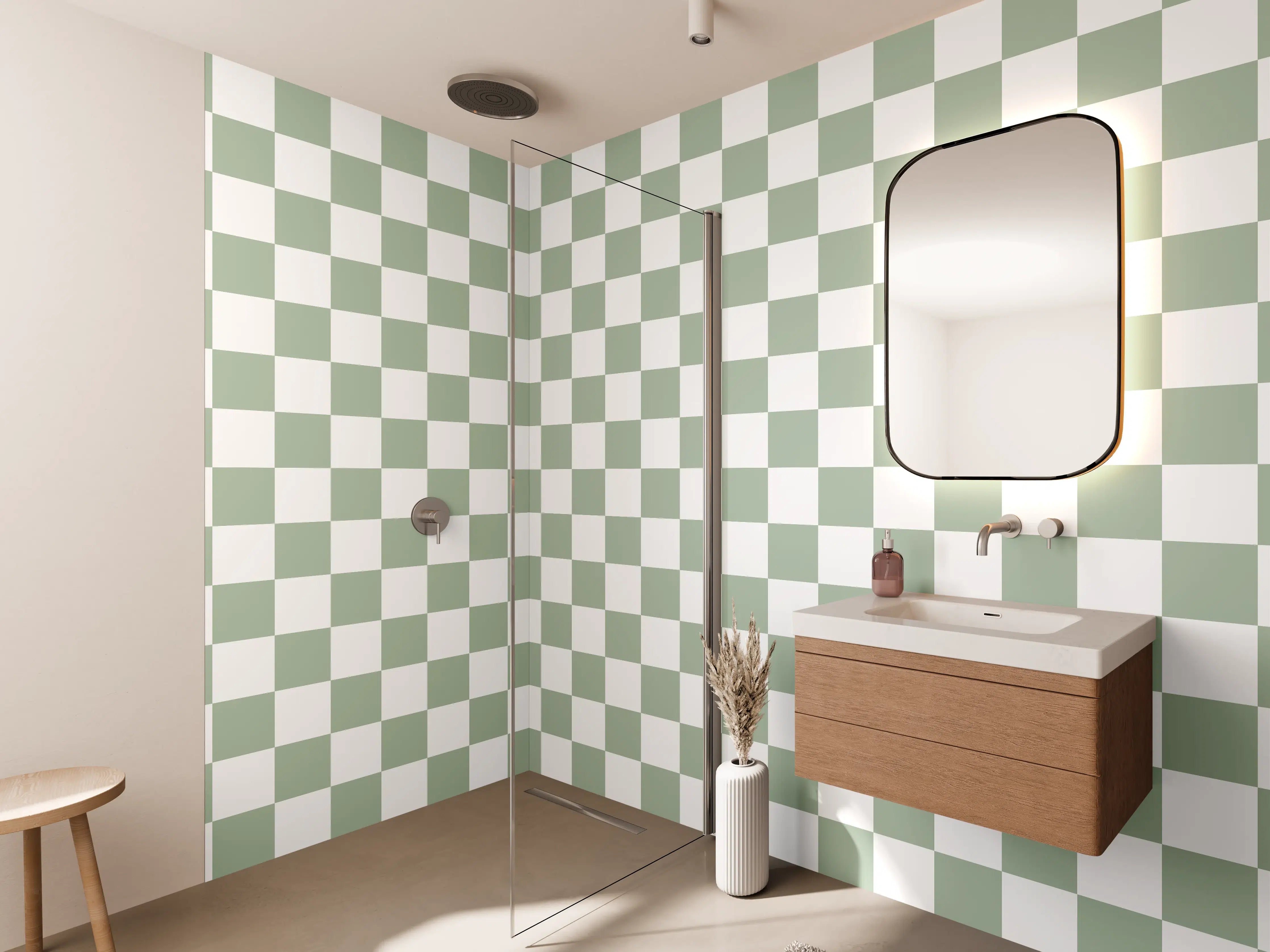 Wandverkleidung Bad - Transparente quadratische Geschenkverpackung