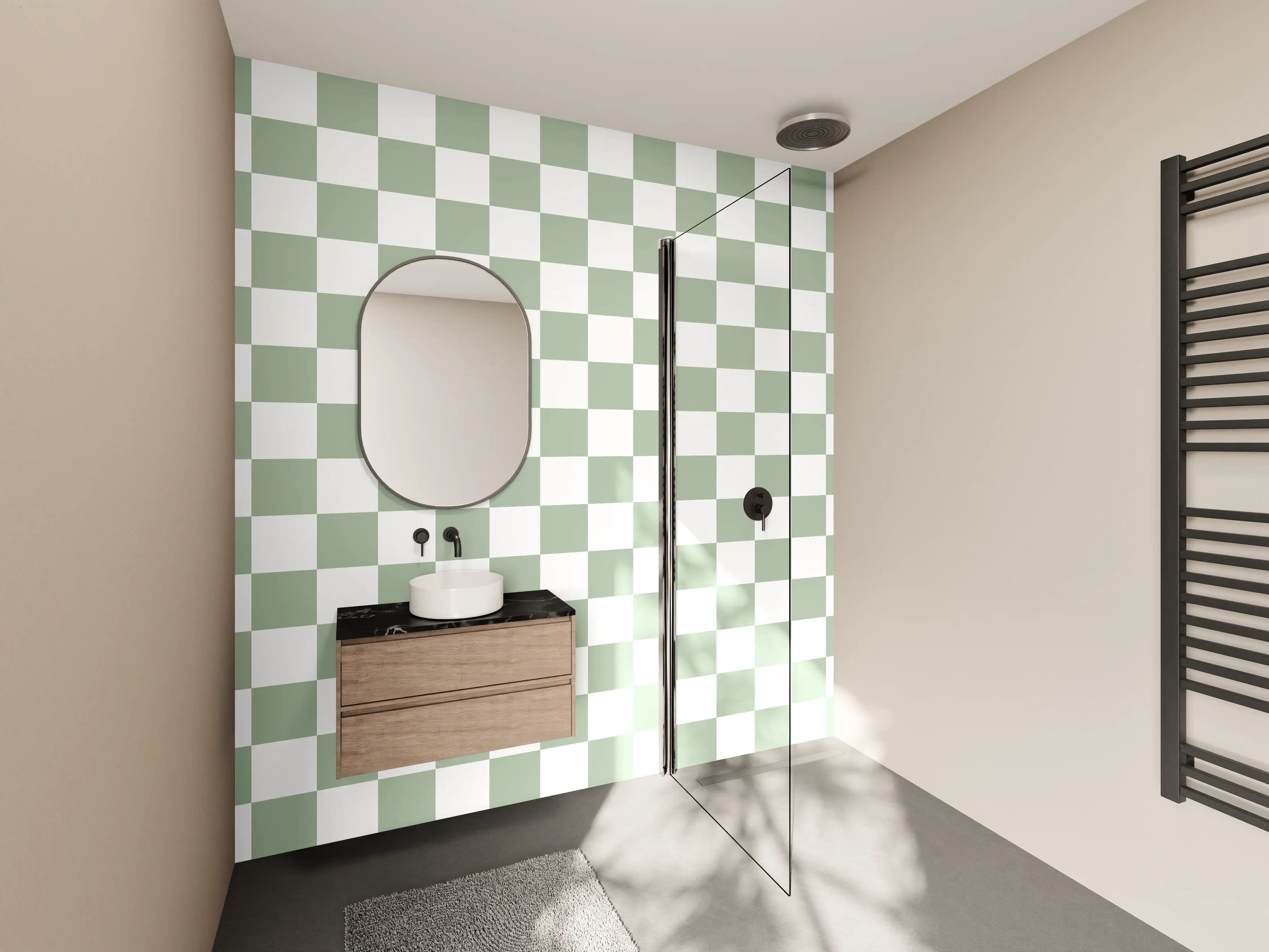 Wandverkleidung Bad - Transparente quadratische Geschenkverpackung