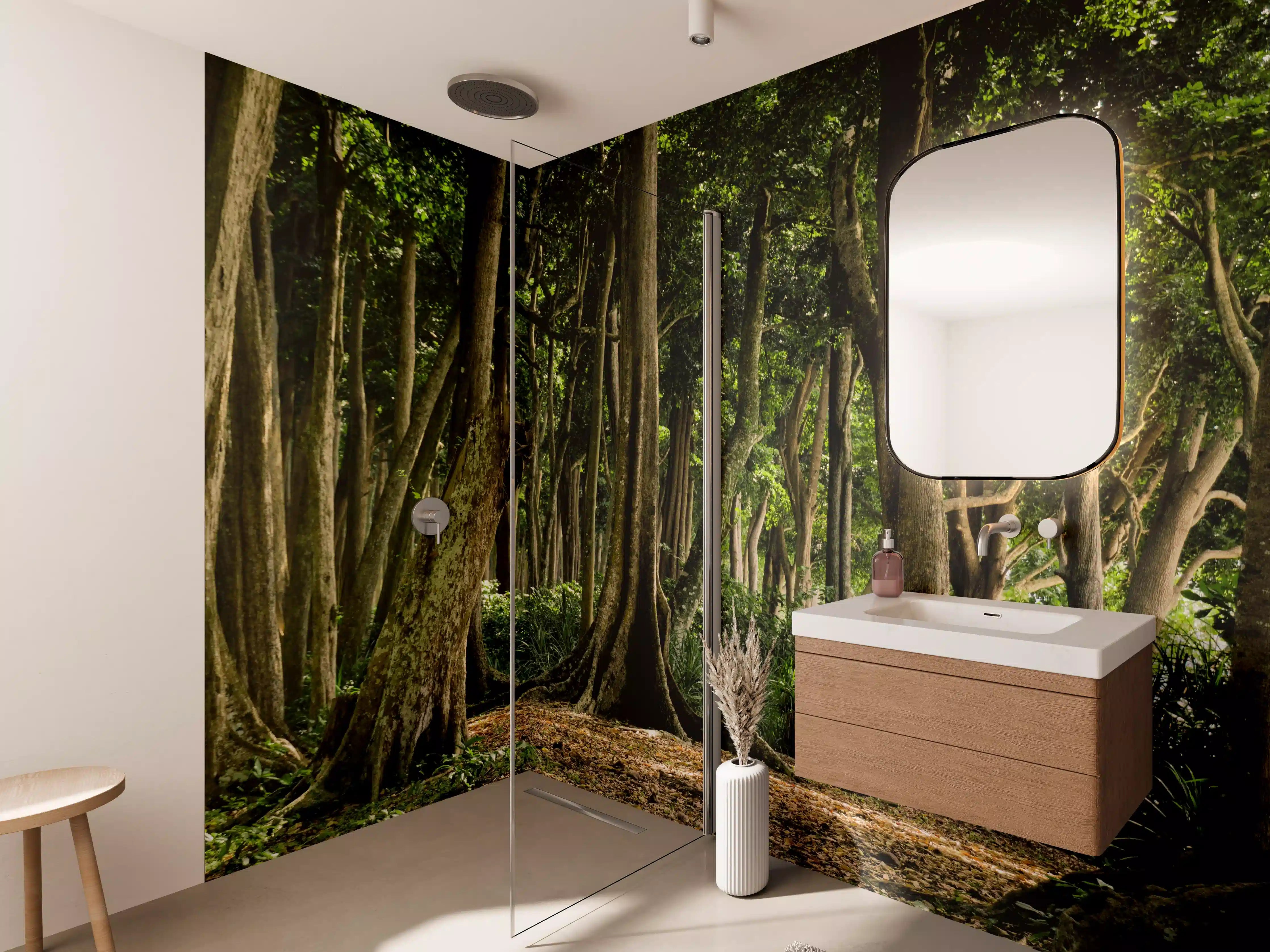 Wandverkleidung Bad - Tropischer Wald auf der Insel Havelock