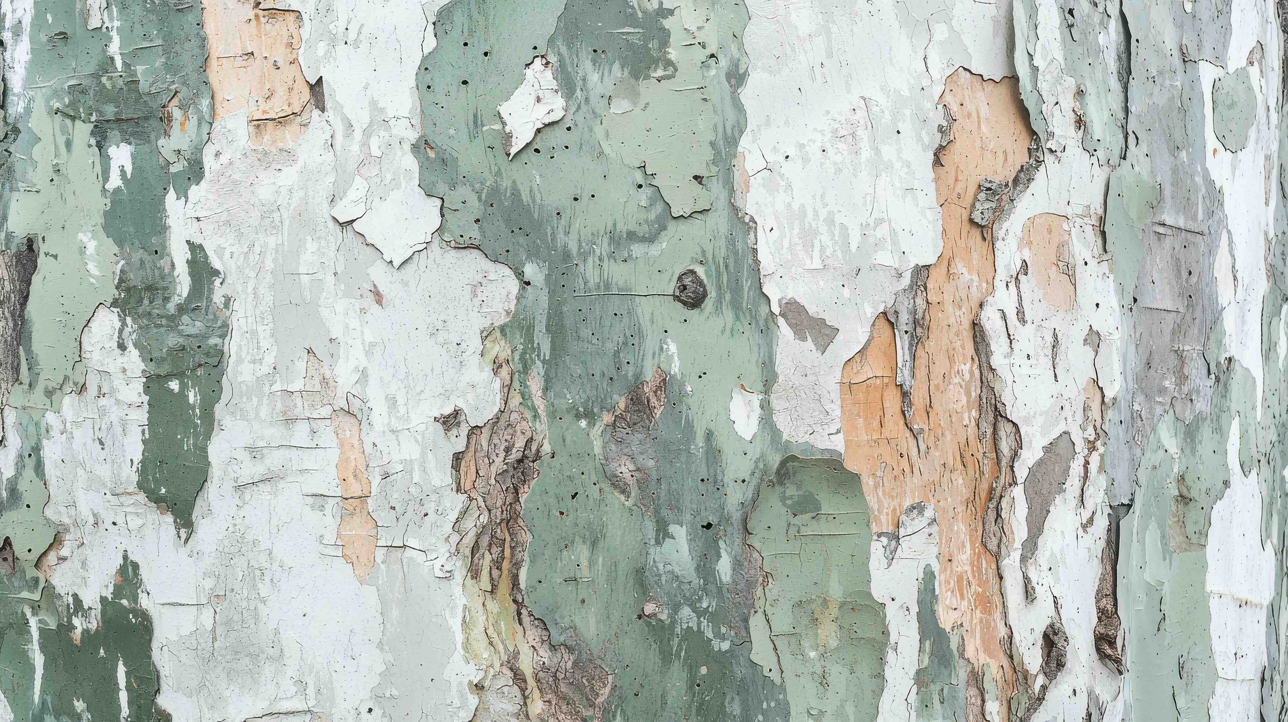 Wandverkleidung Bad-Verwitterte Putzwand mit Pastelltönen