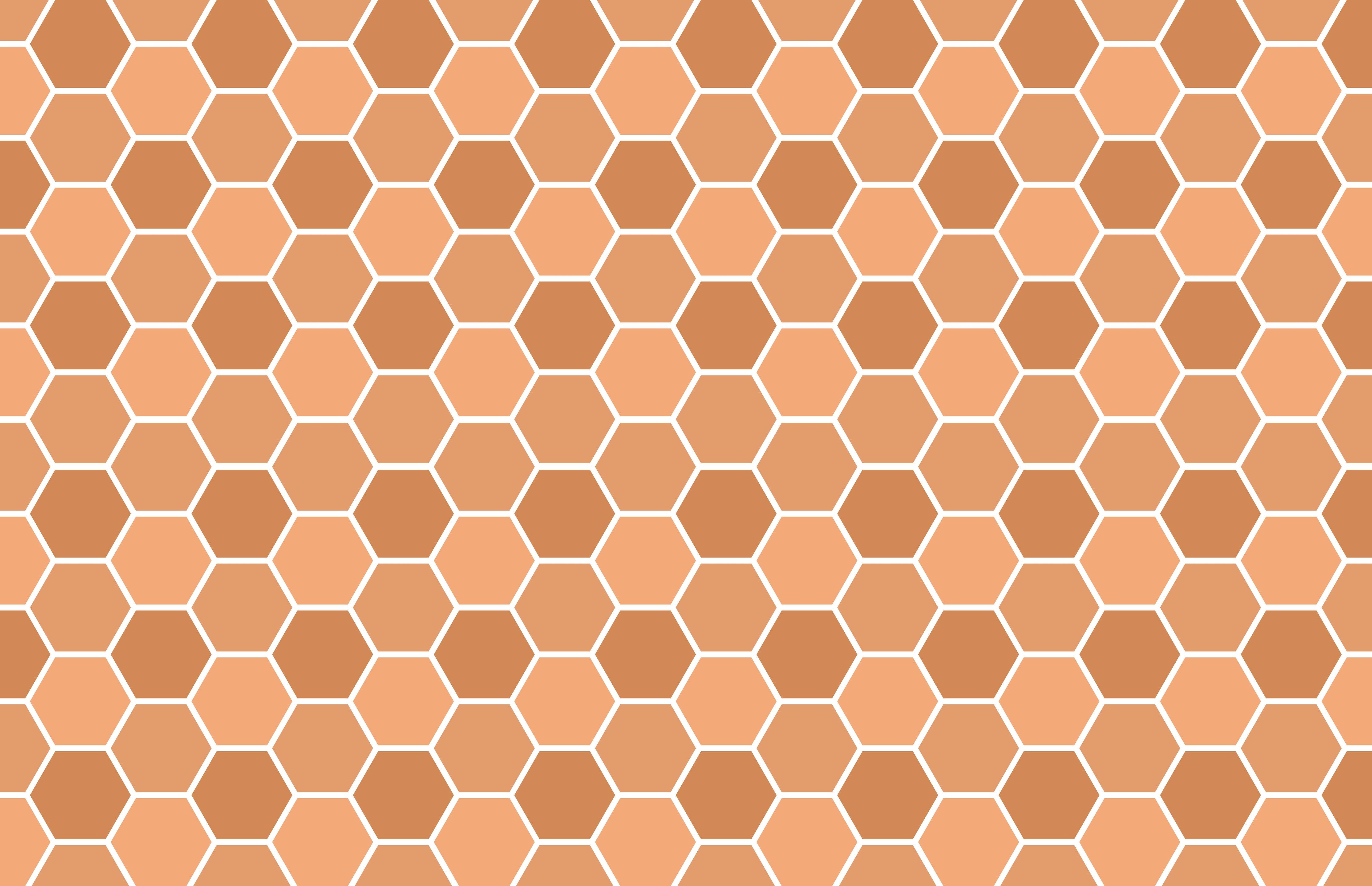 Wandverkleidung Bad-Wabenmuster in warmen Braun- und Beigetönen