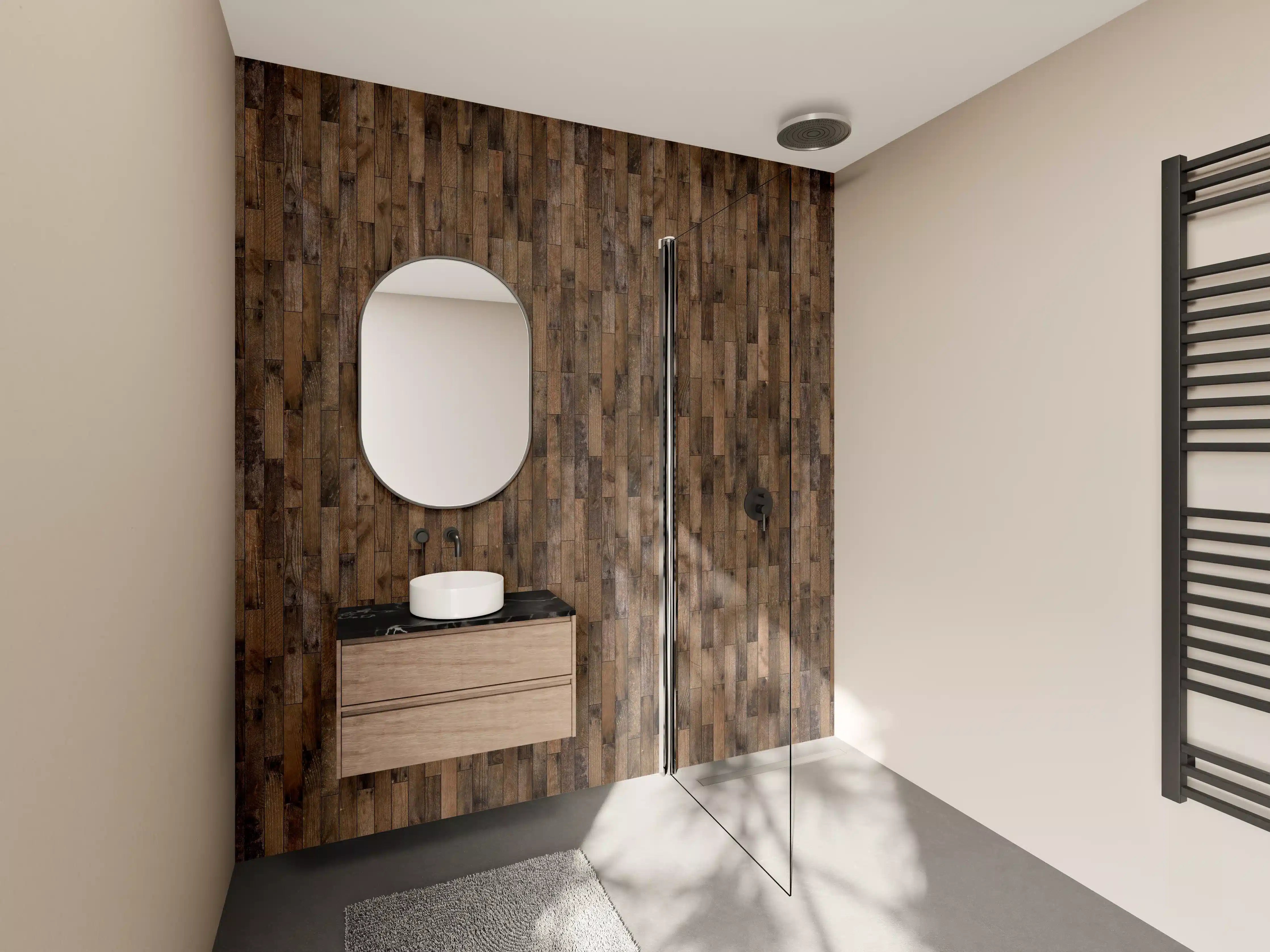 Wandverkleidung Bad - Wandverkleidung Holzoptik
