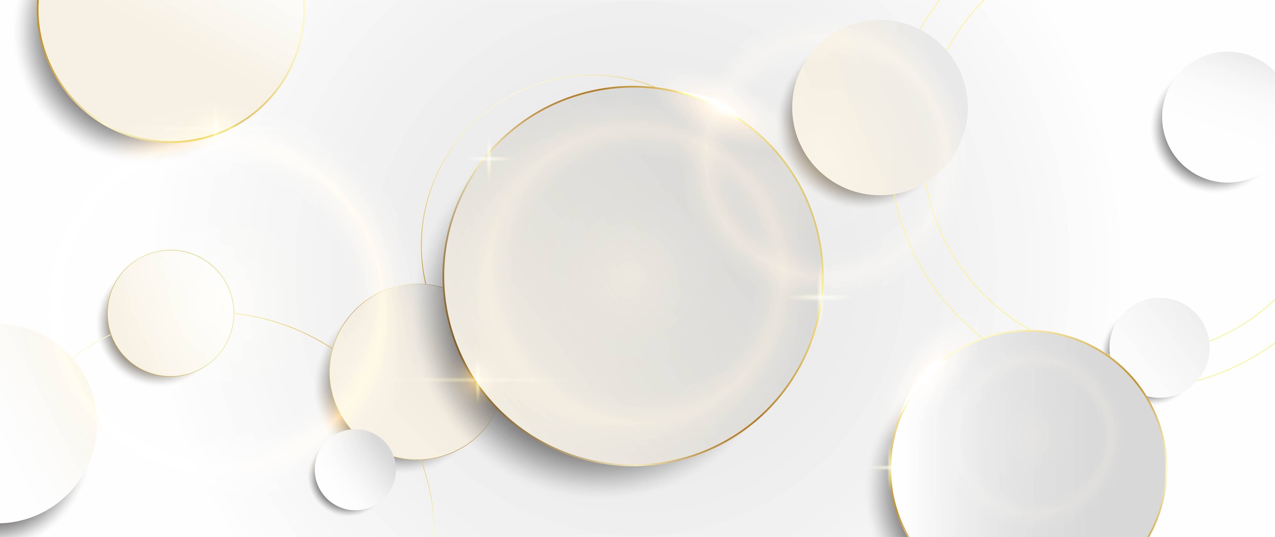 Wandverkleidung Bad-Weiß-Goldene Abstrakte Formen