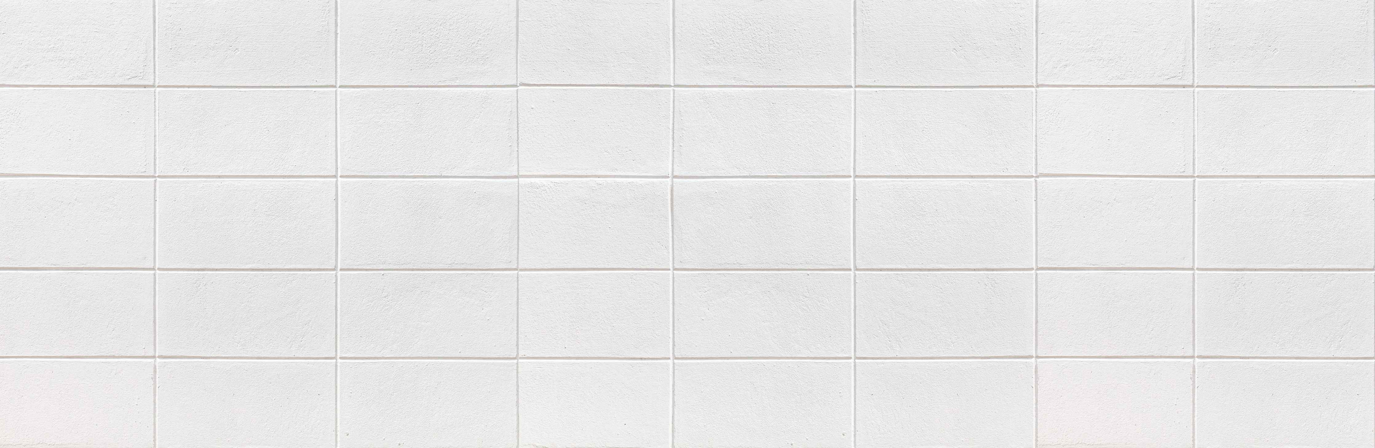Wandverkleidung Bad-Weiße Zementblock-Wand
