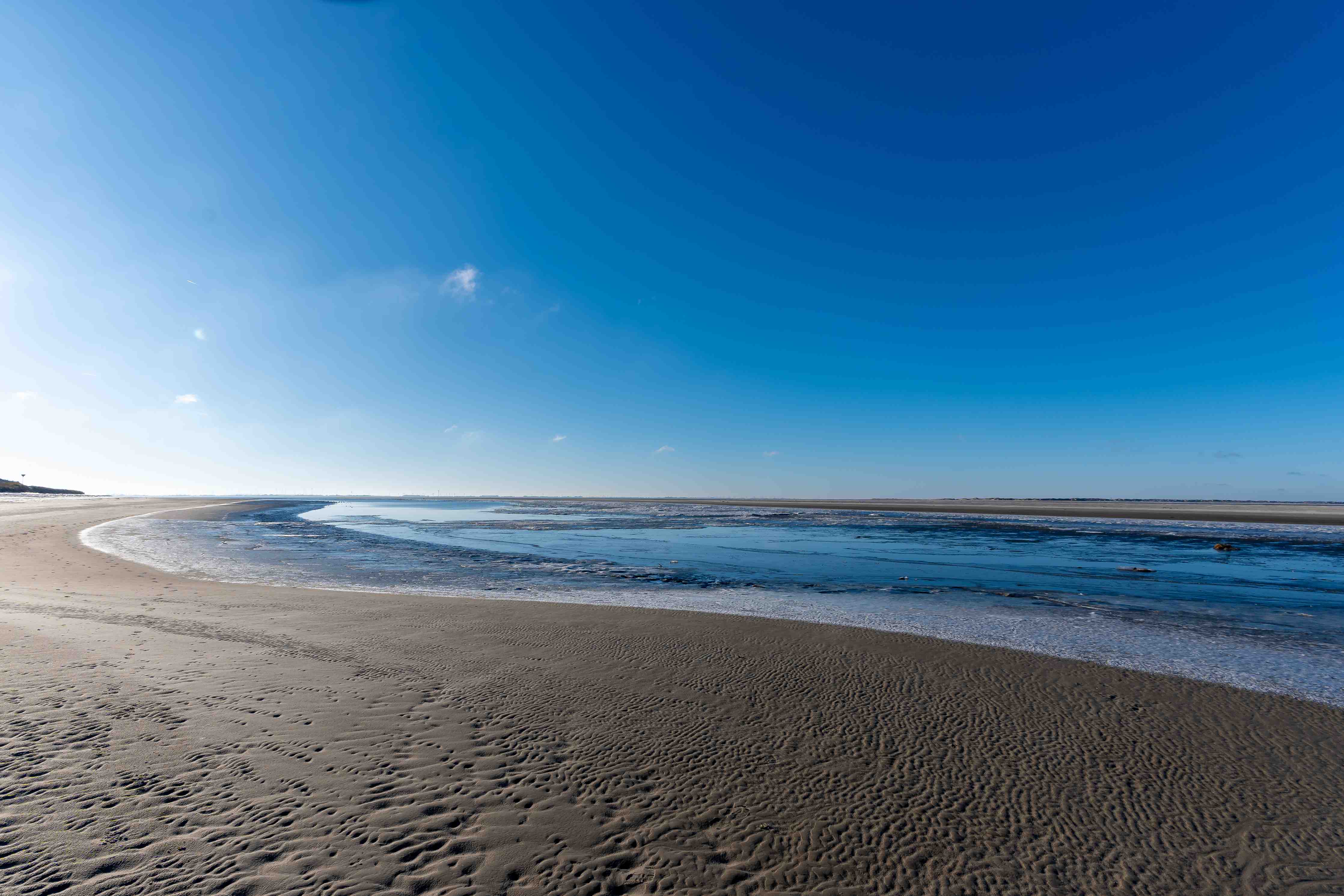 Wandverkleidung Bad-Weite Strandlandschaft bei klarem Himmel