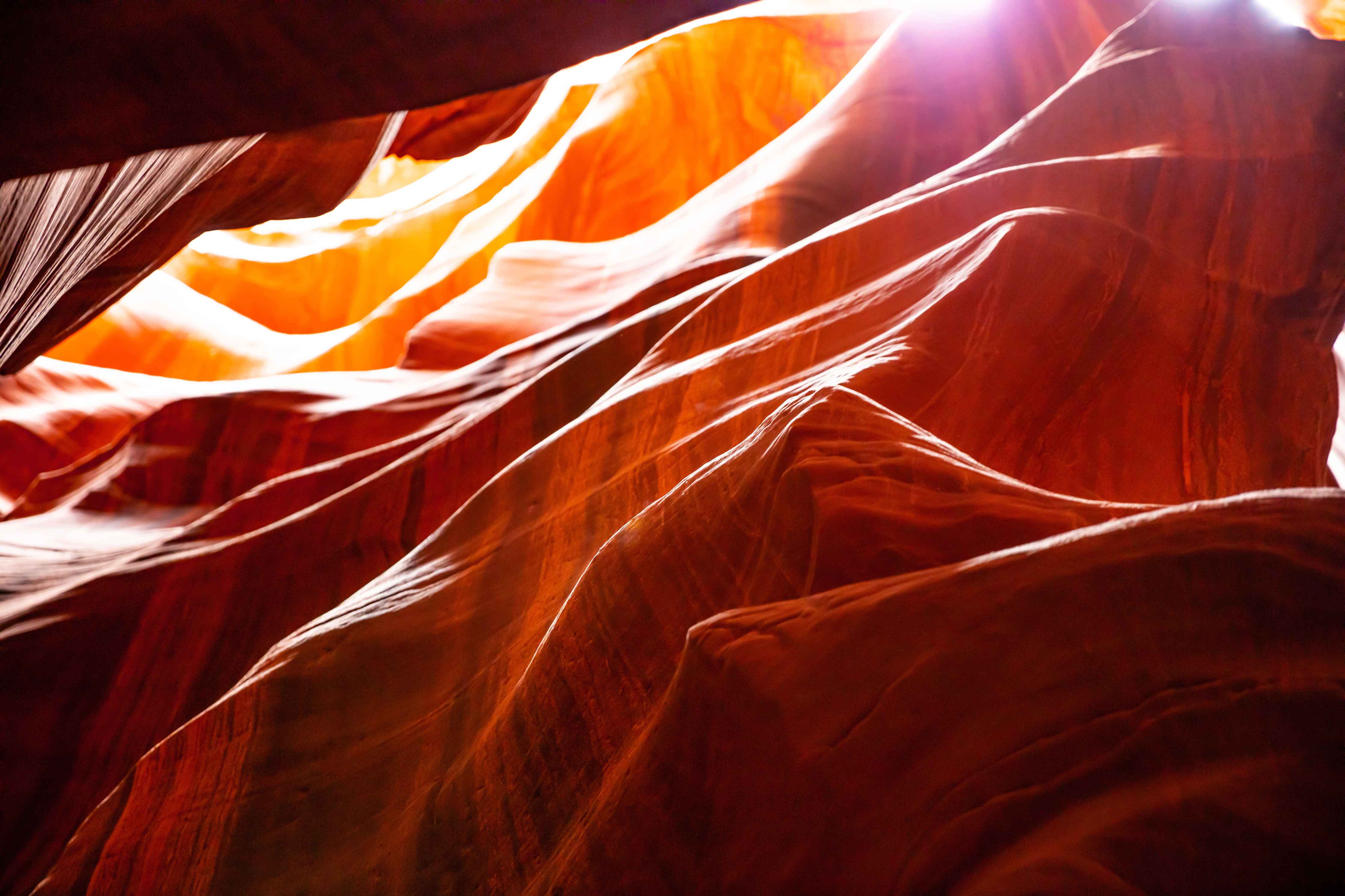 Wandverkleidung Bad-Wunderbare Felsformation in warmen Rottönen
