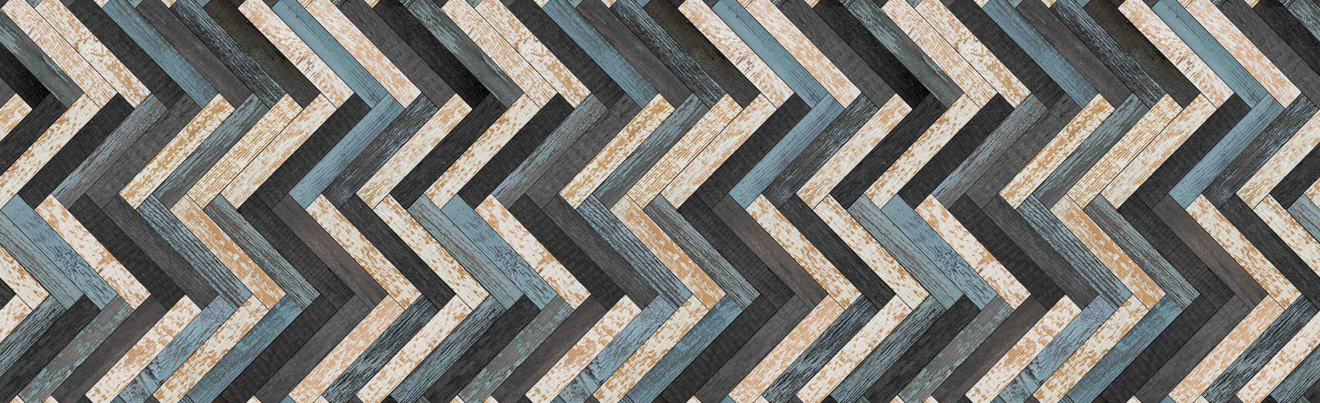 Wandverkleidung Bad-Zickzackförmige Holztextur