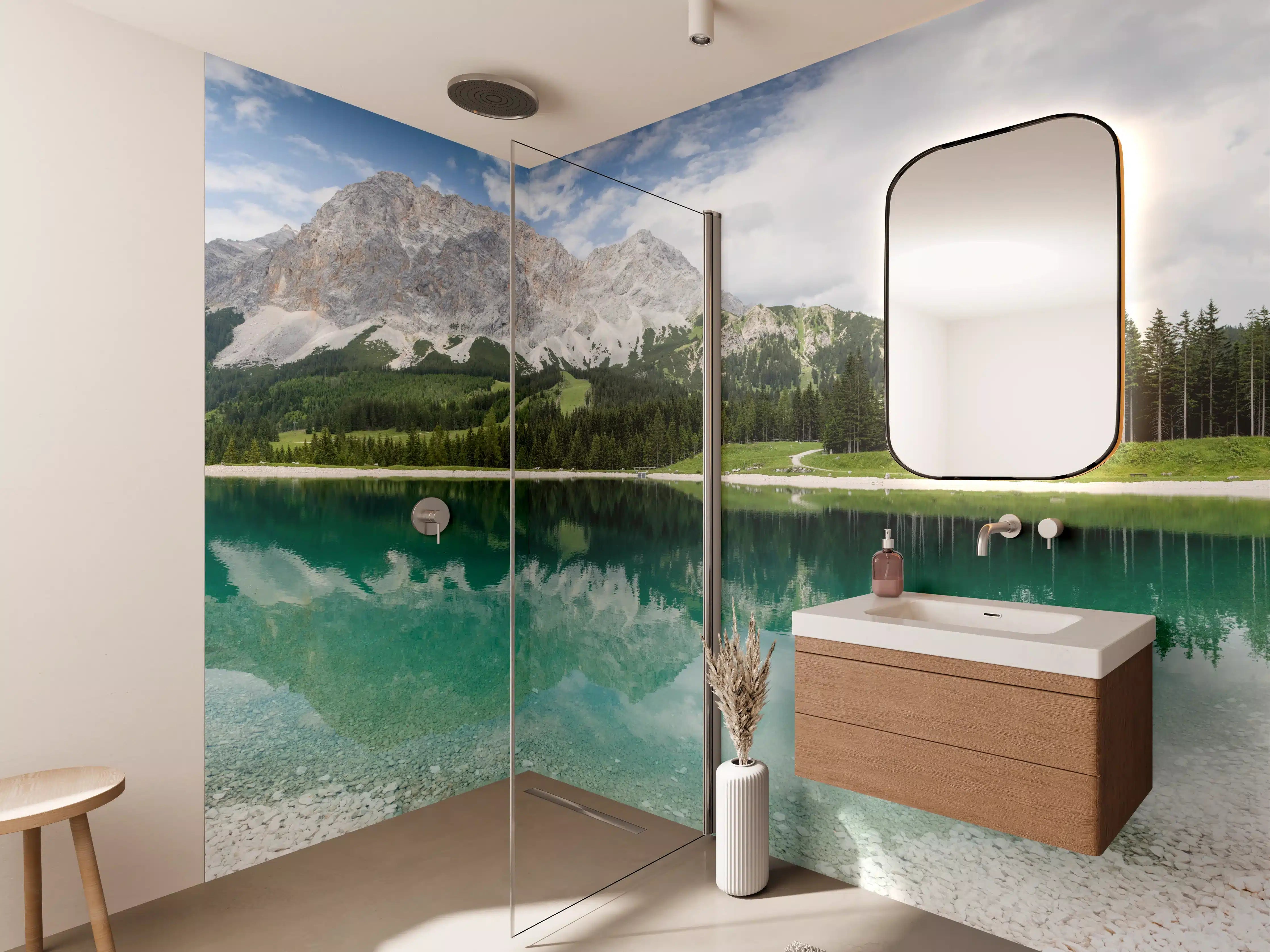 Wandverkleidung Bad - Zugspitzarena bei Ehrwald