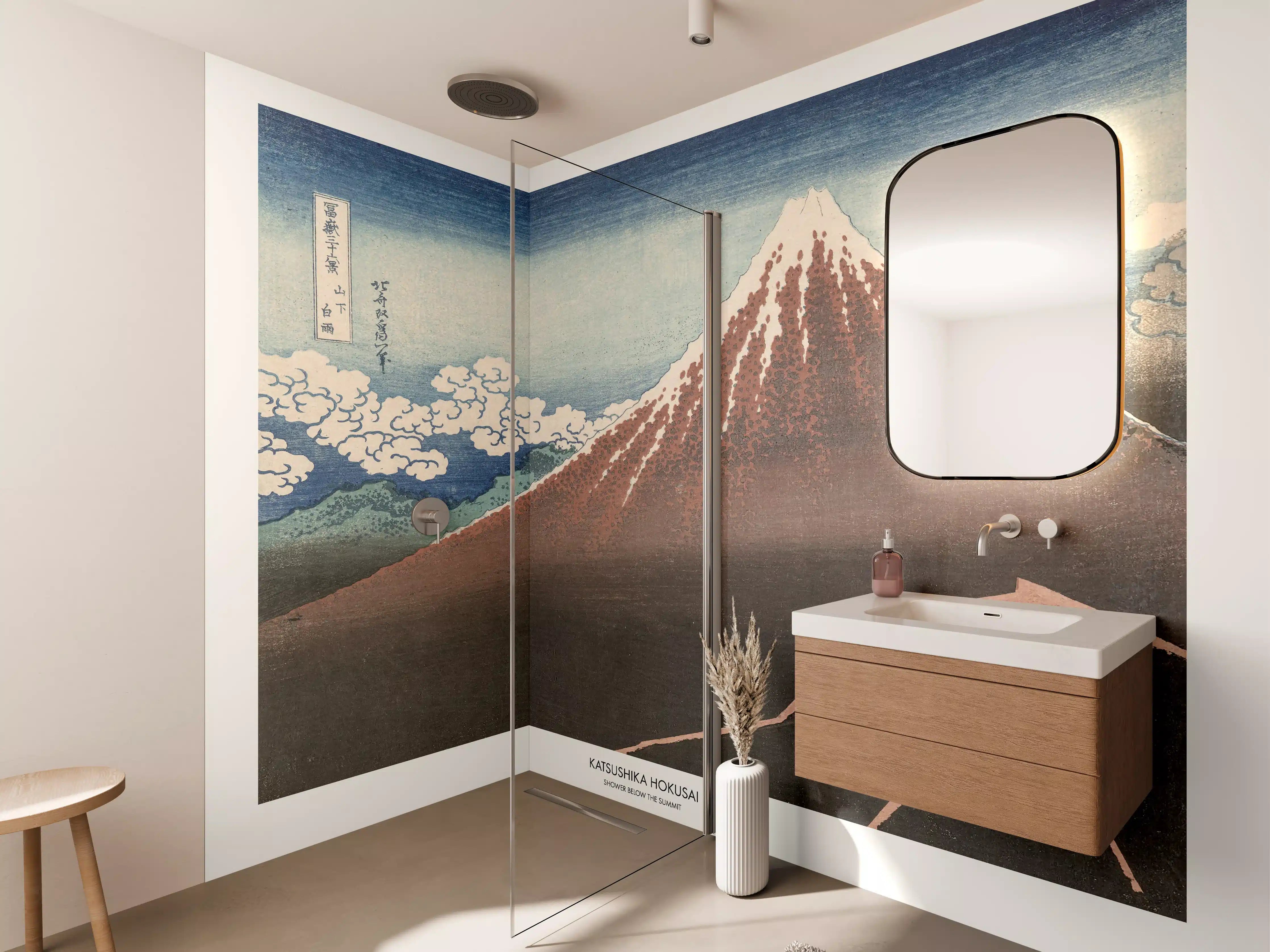 Wandverkleidung Bad - "Shower Below Summit" - Japan