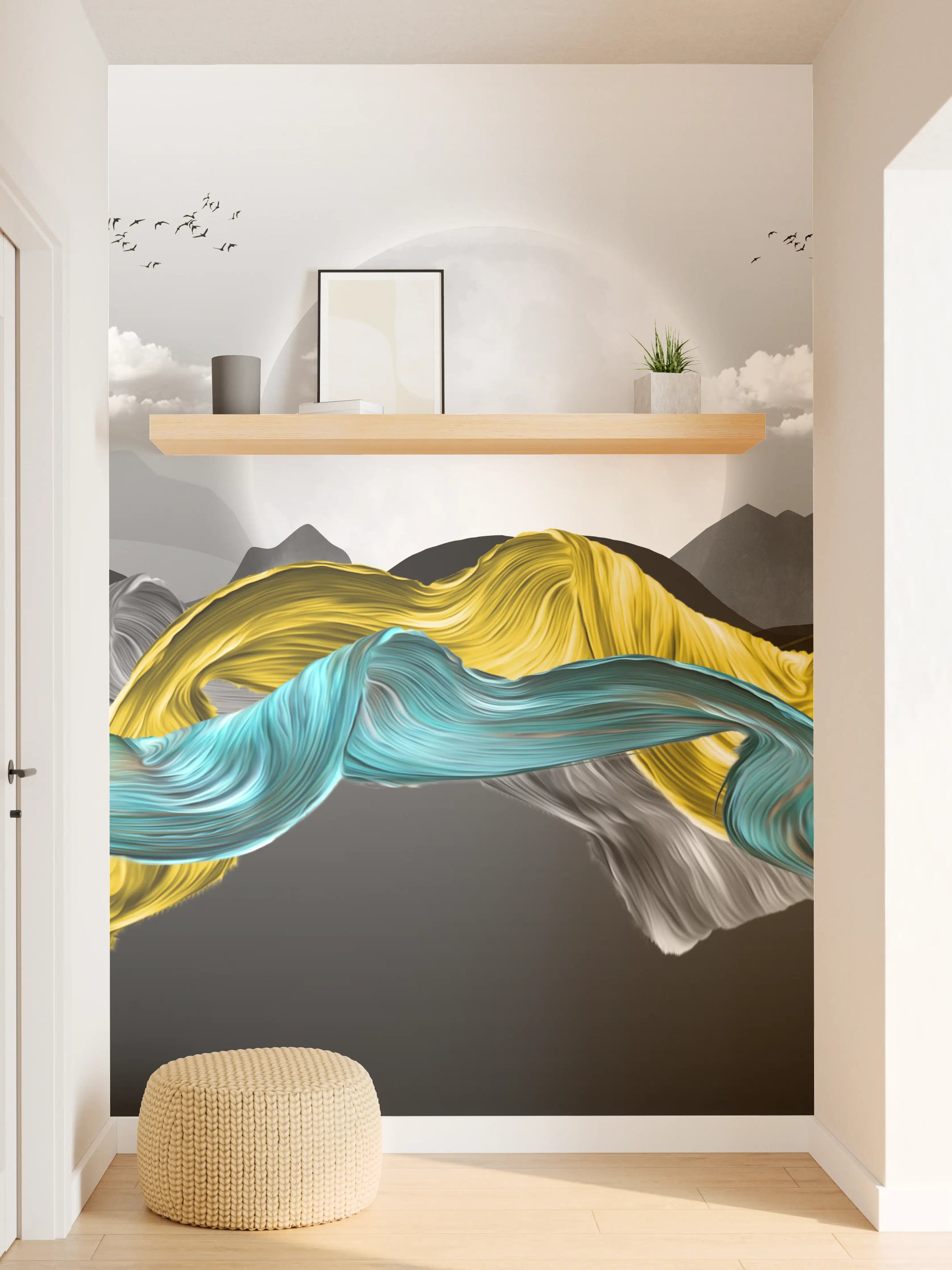 Wandverkleidung Flur - 3D Moderne Leinwand - Abstrakt