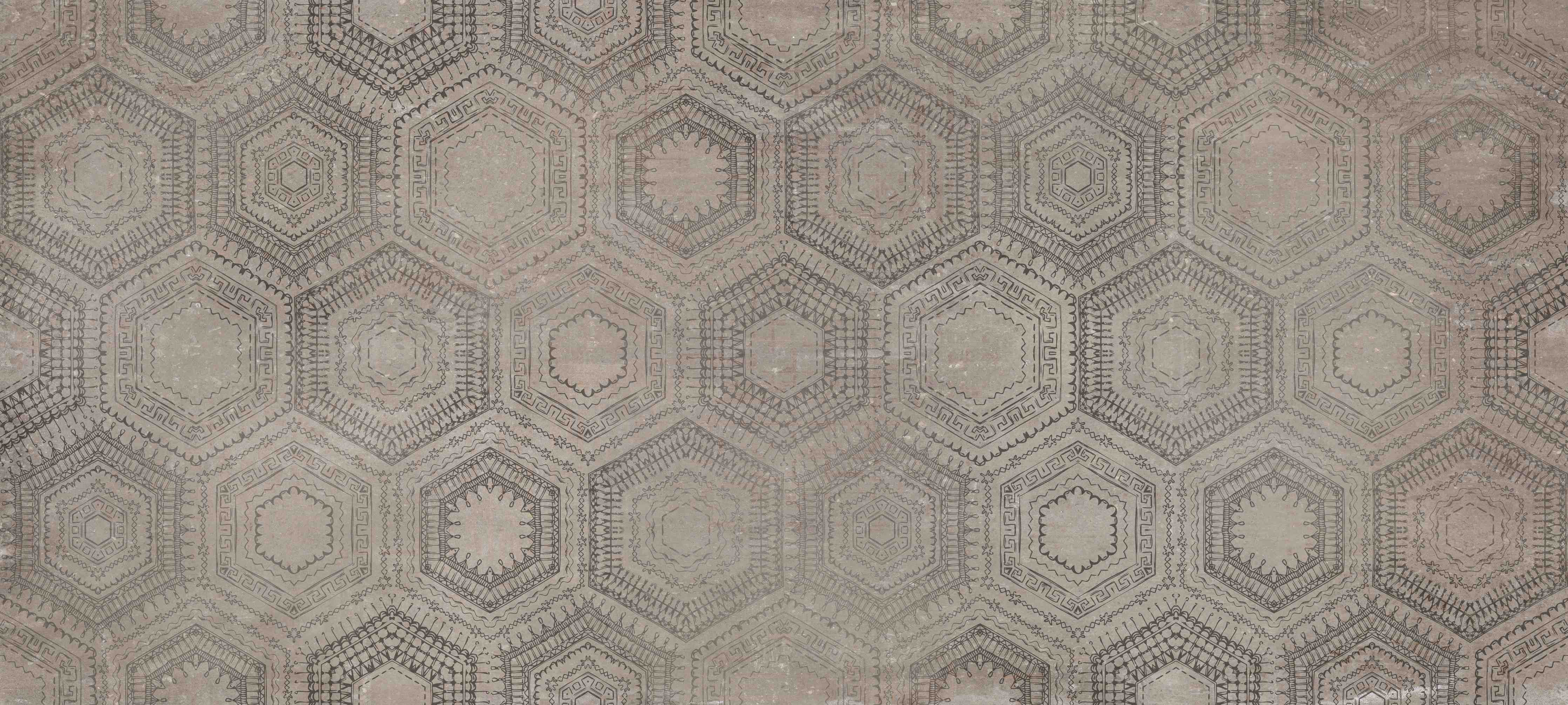 Wandverkleidung Flur-Alte Orientalische Mosaik