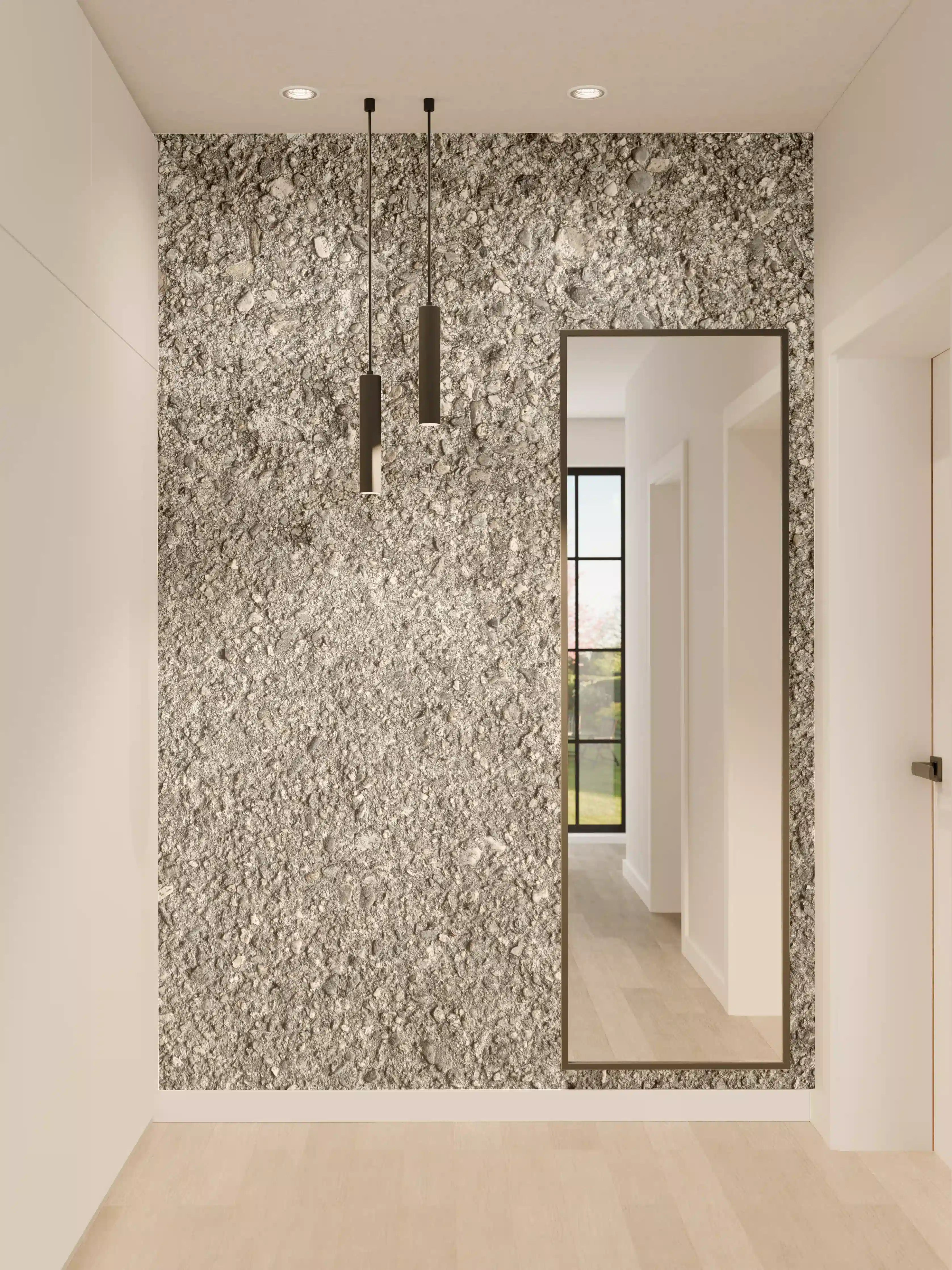 Wandverkleidung Flur - Alte felsige Betonwand