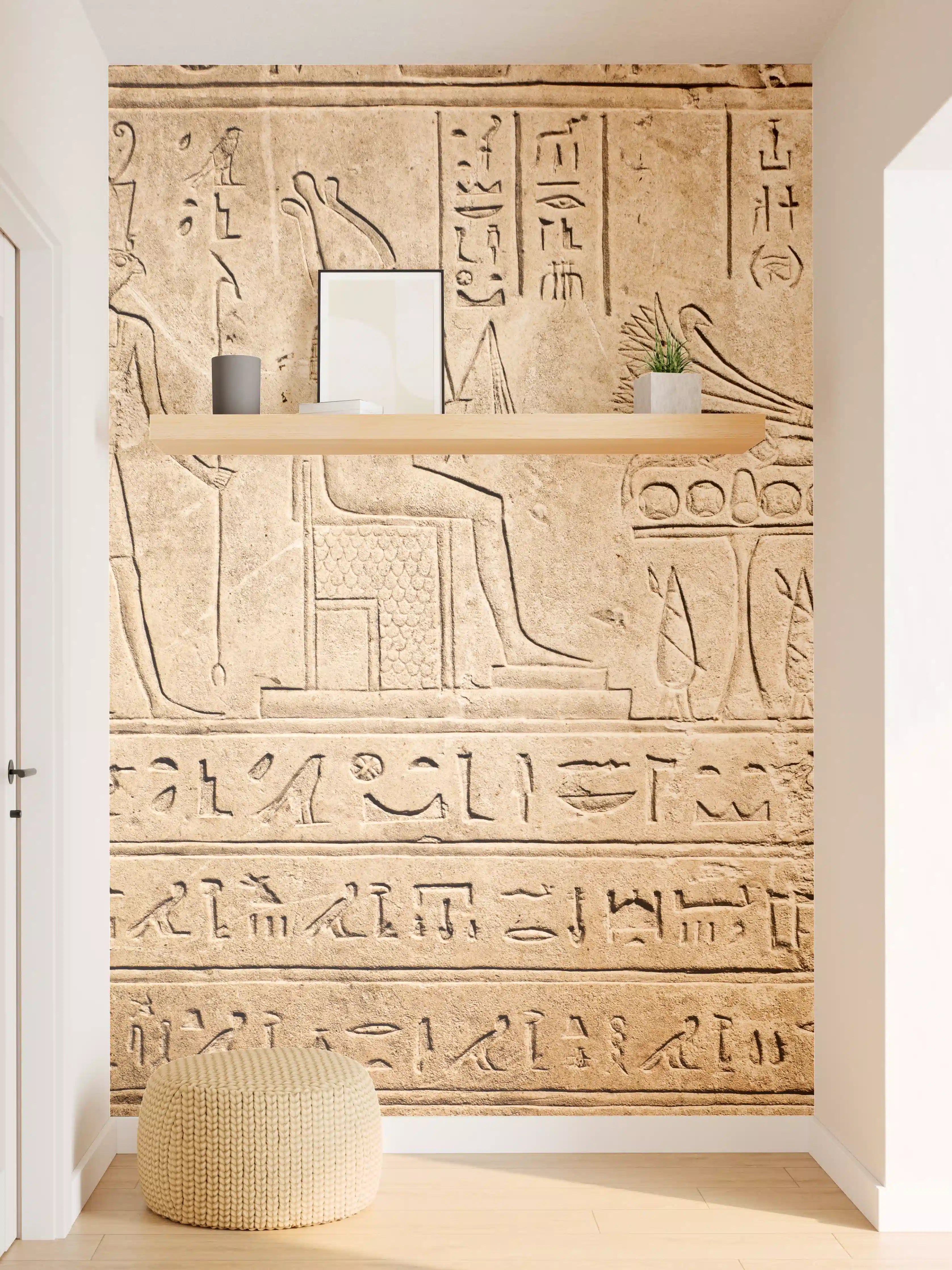 Wandverkleidung Flur - Antike Ägyptische Hieroglyphen