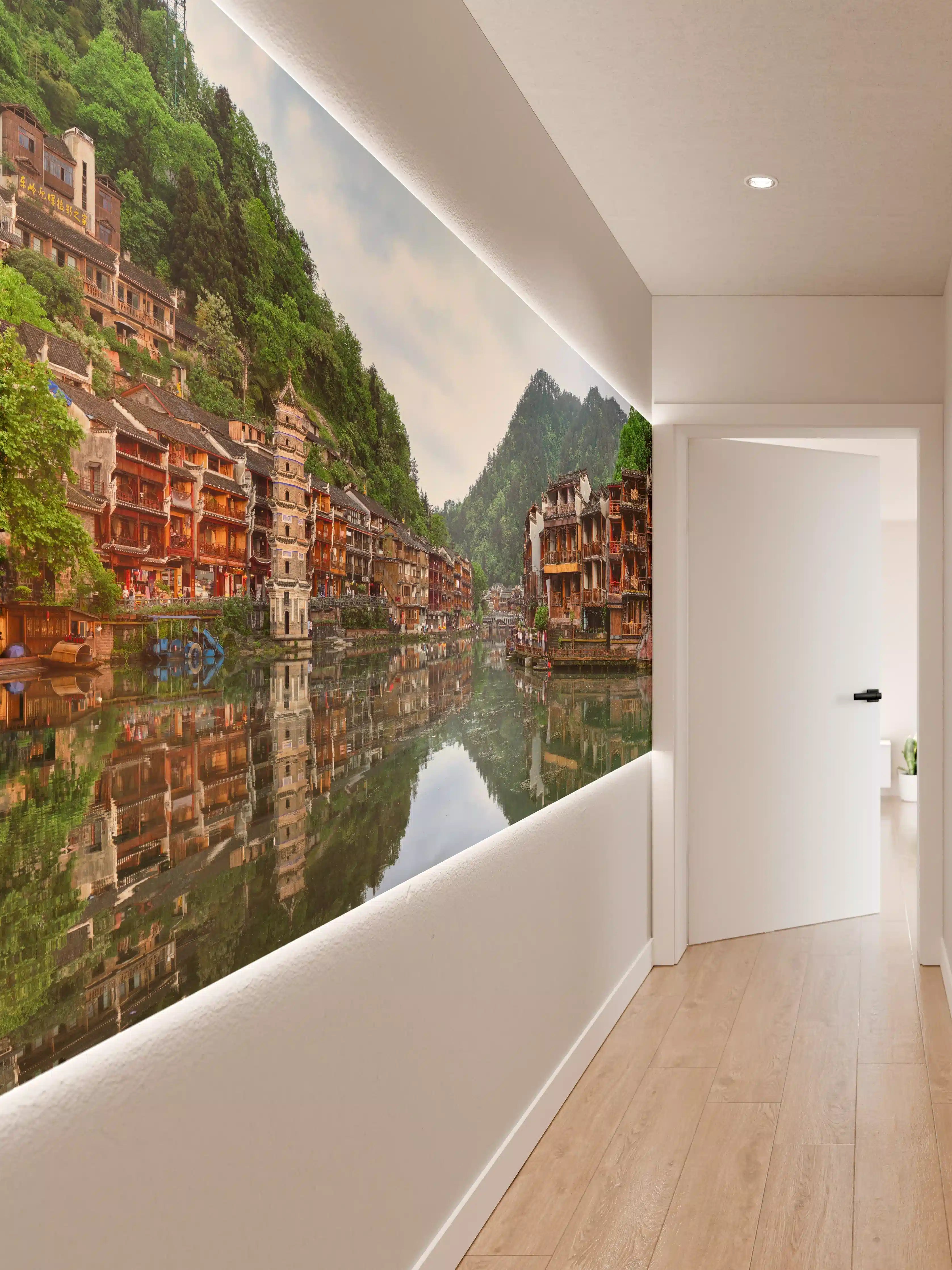 Wandverkleidung Flur - Antike Stadt Feng Huang