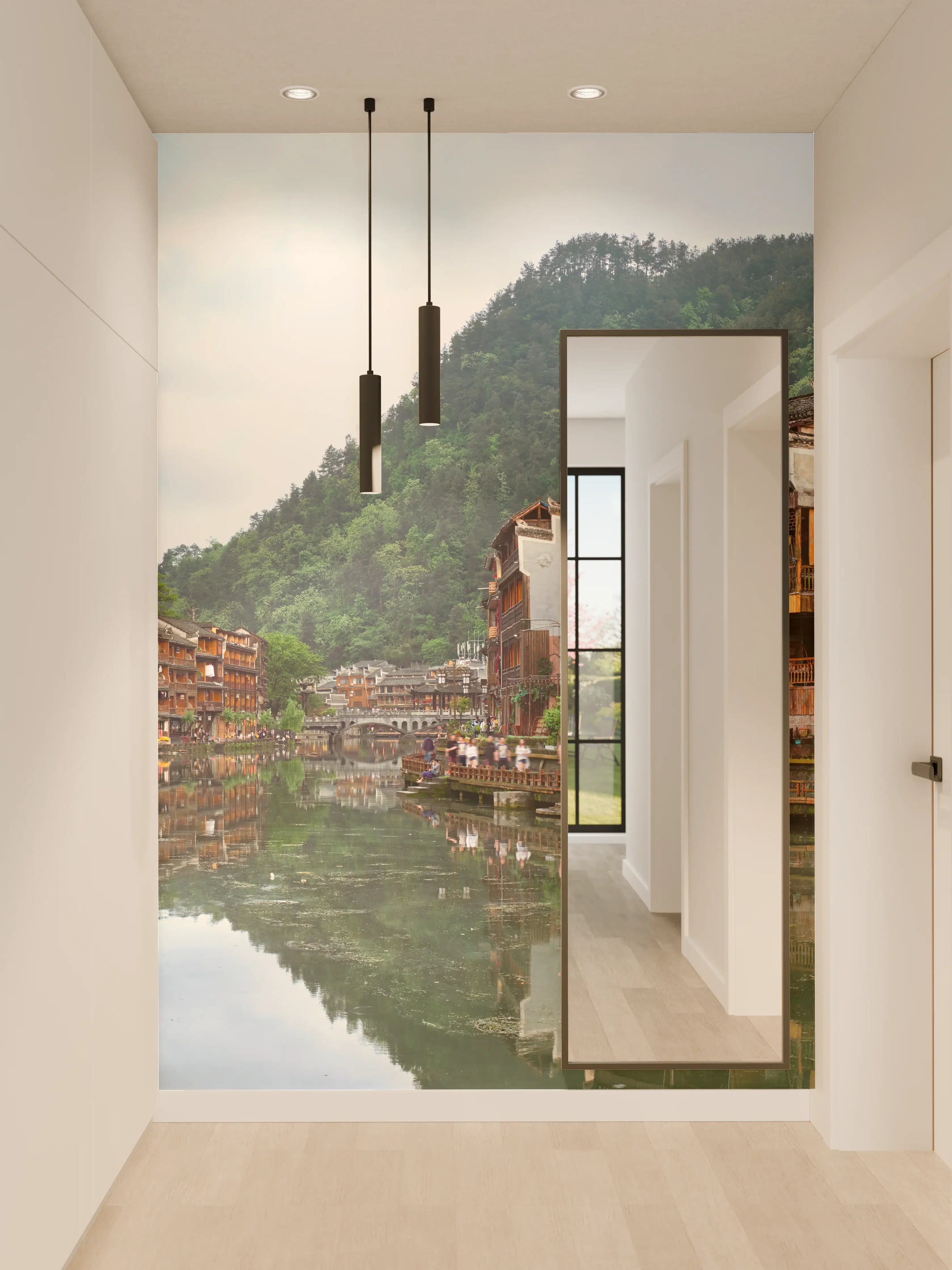 Wandverkleidung Flur - Antike Stadt Feng Huang