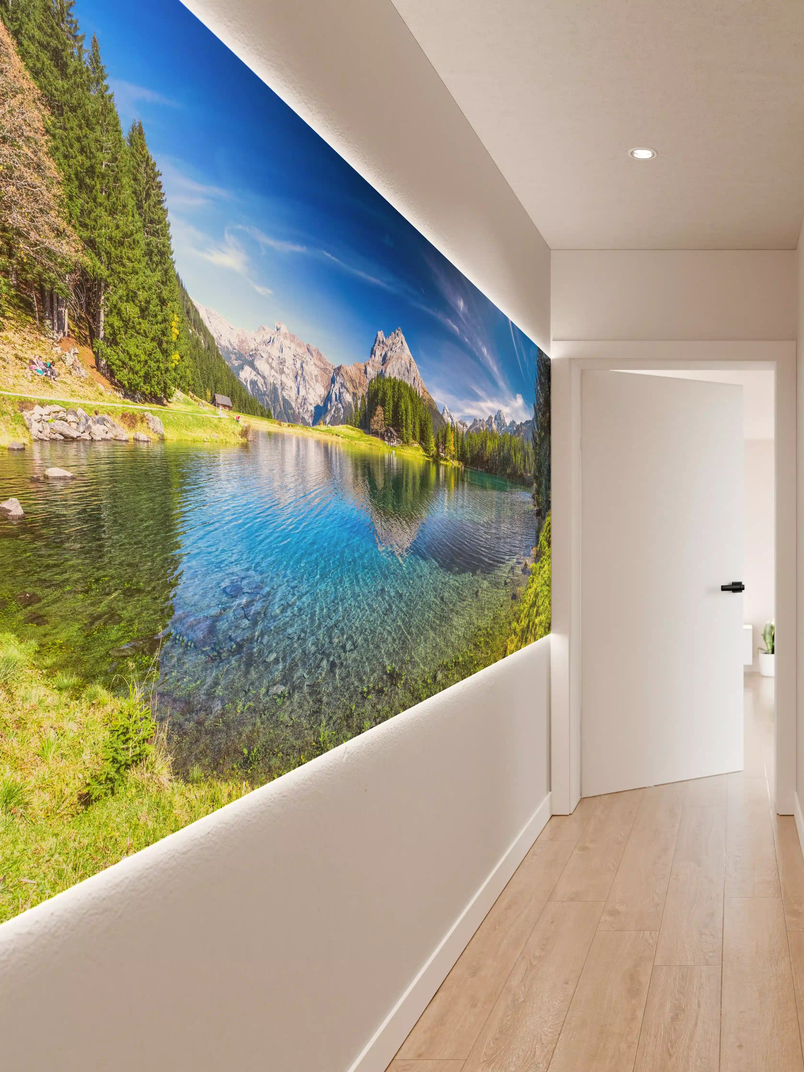 Wandverkleidung Flur - Arnisee in schweizer Alpen