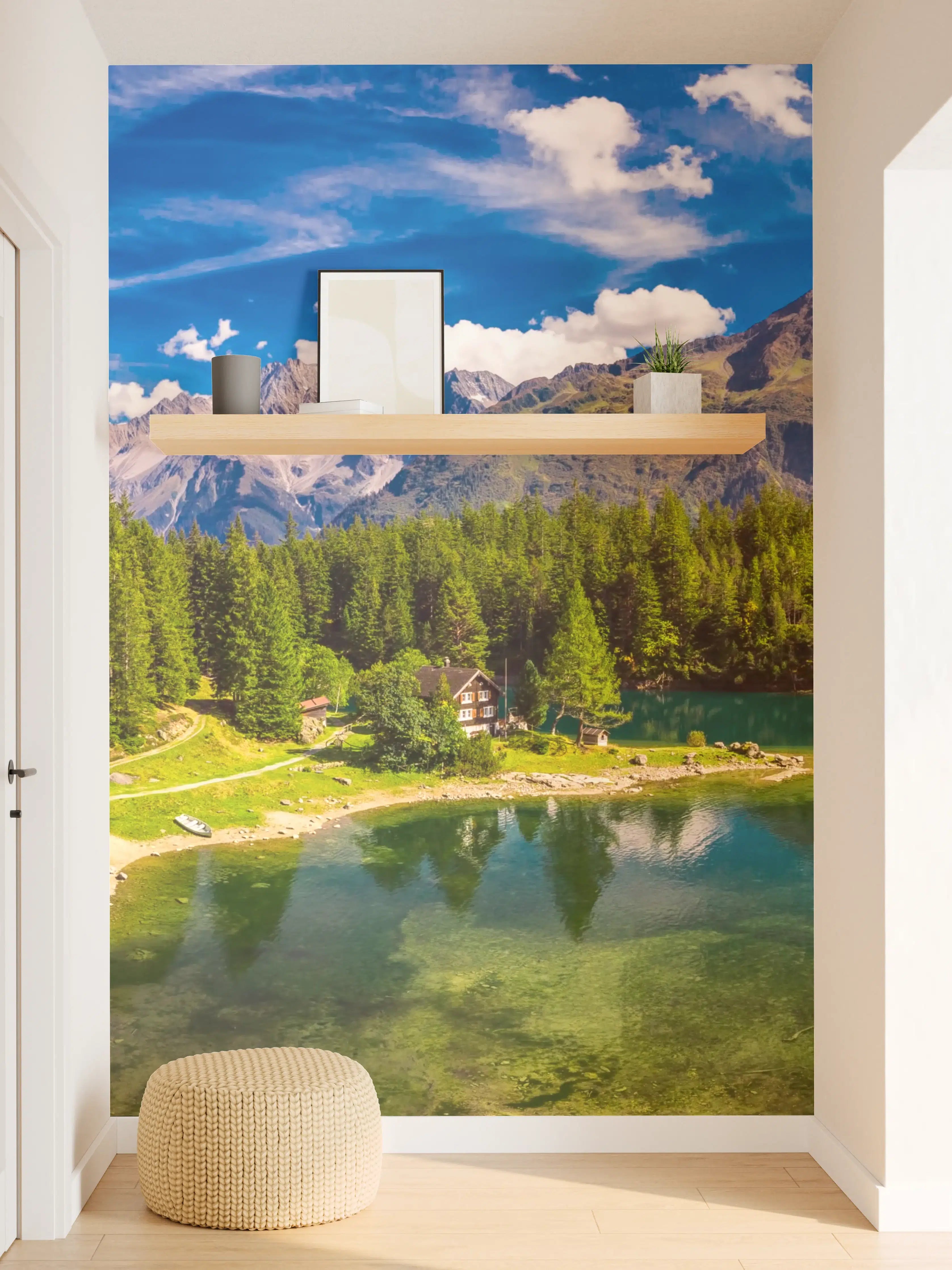 Wandverkleidung Flur - Arnisee mit Schweizer Alpen