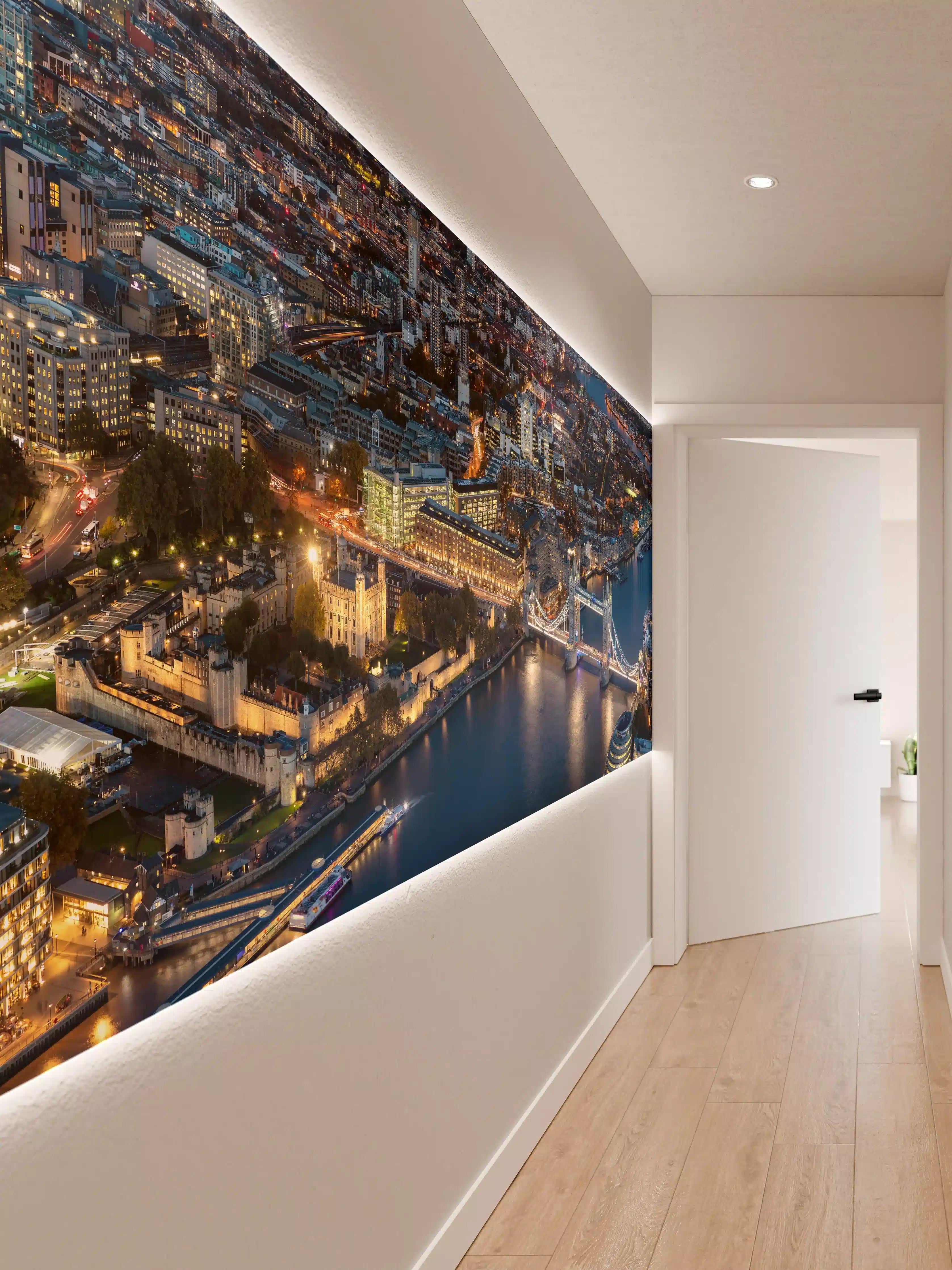 Wandverkleidung Flur - Atemberaubende Skyline auf London-England