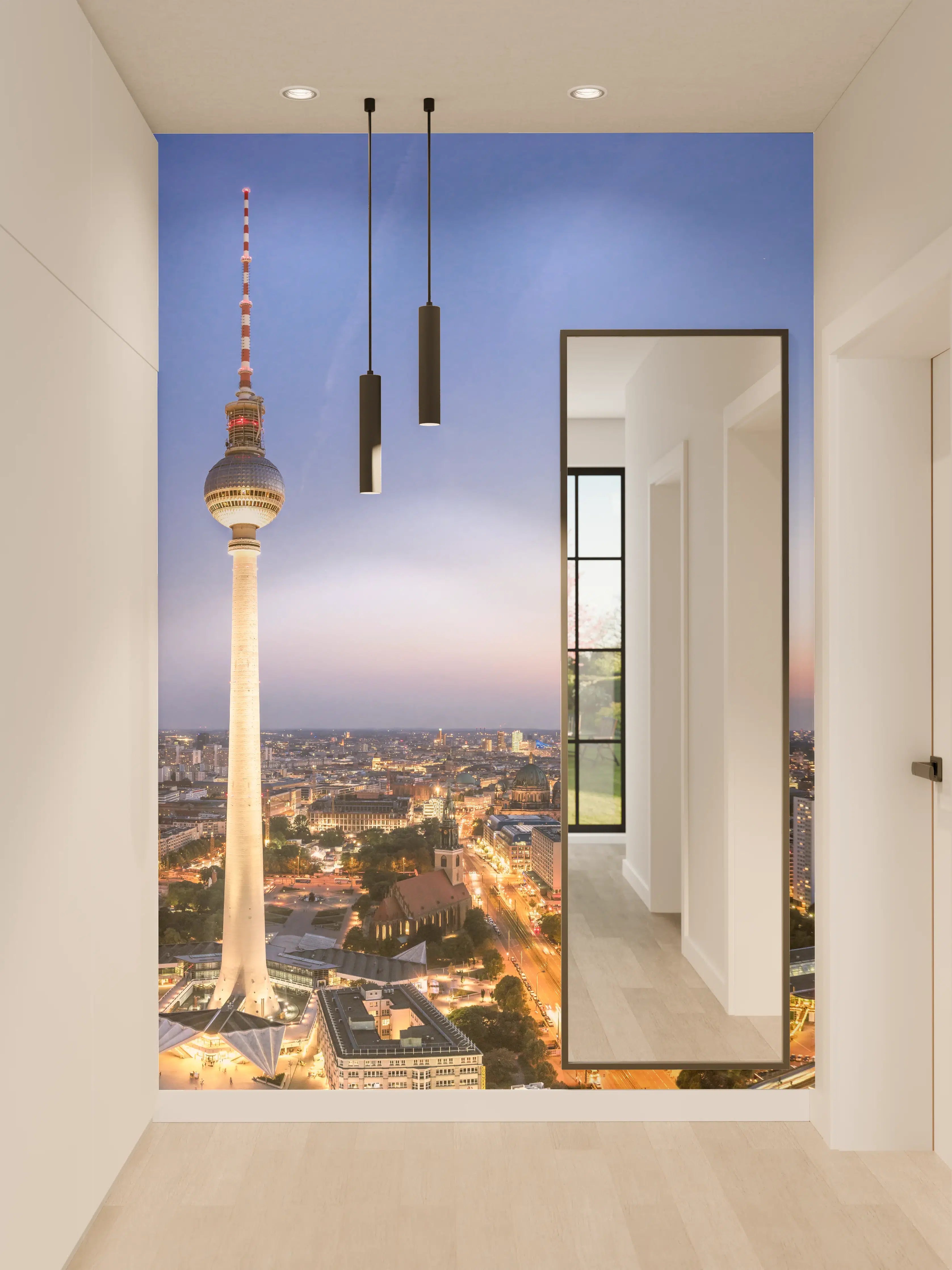 Wandverkleidung Flur - Berliner Fernsehturm