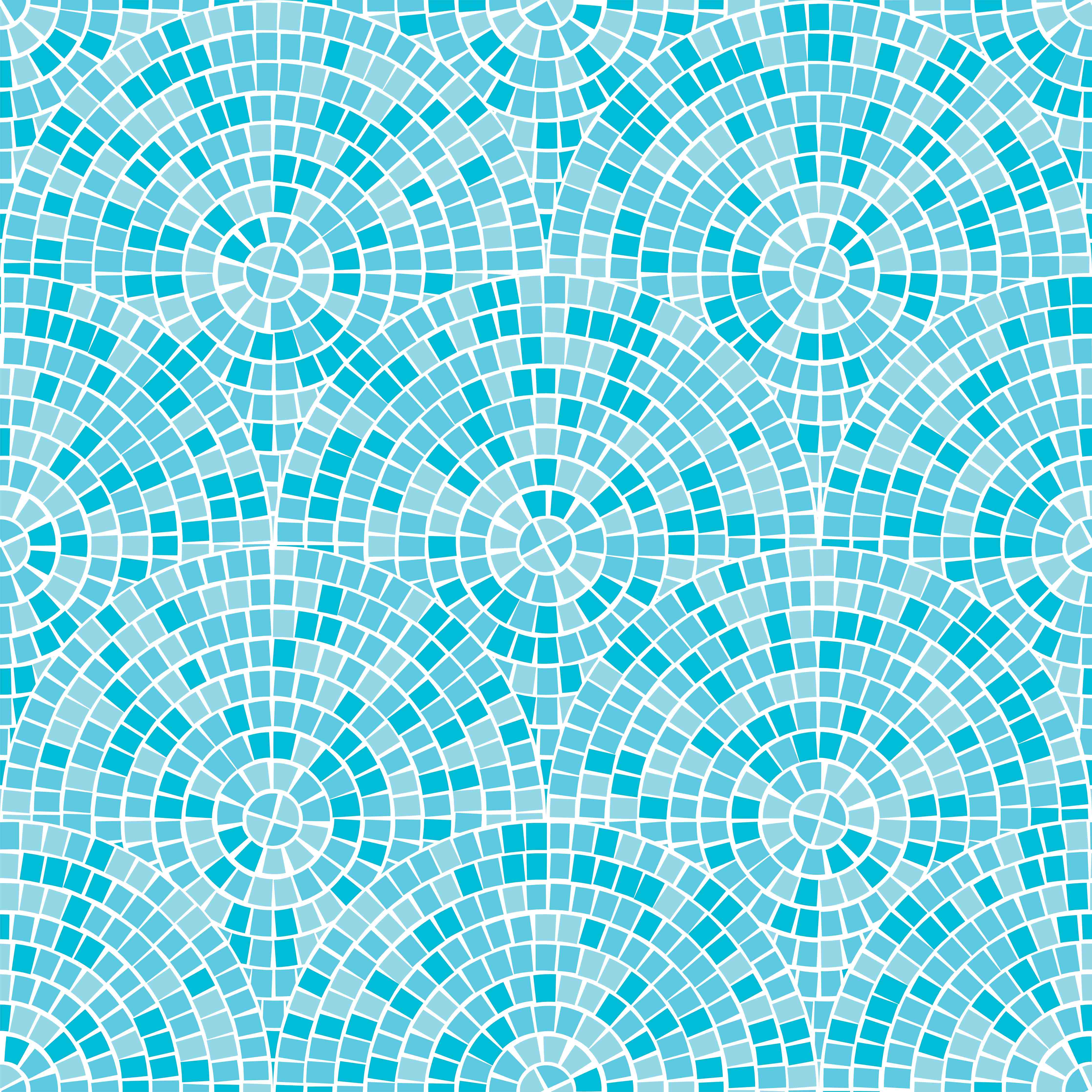 Wandverkleidung Flur-Blaue Mosaik-Fliesen Muster