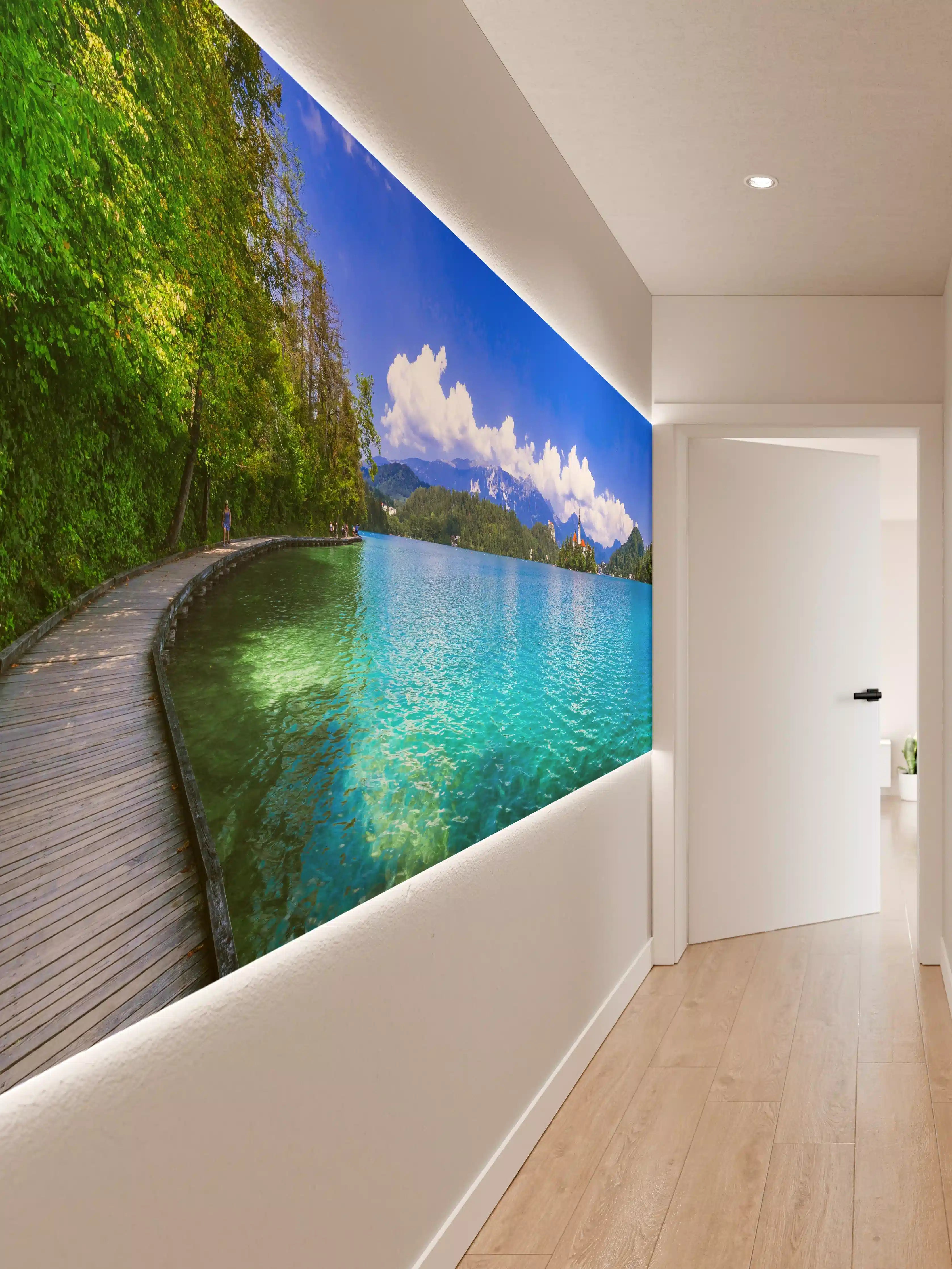 Wandverkleidung Flur - Bleder See in Slowenien 1