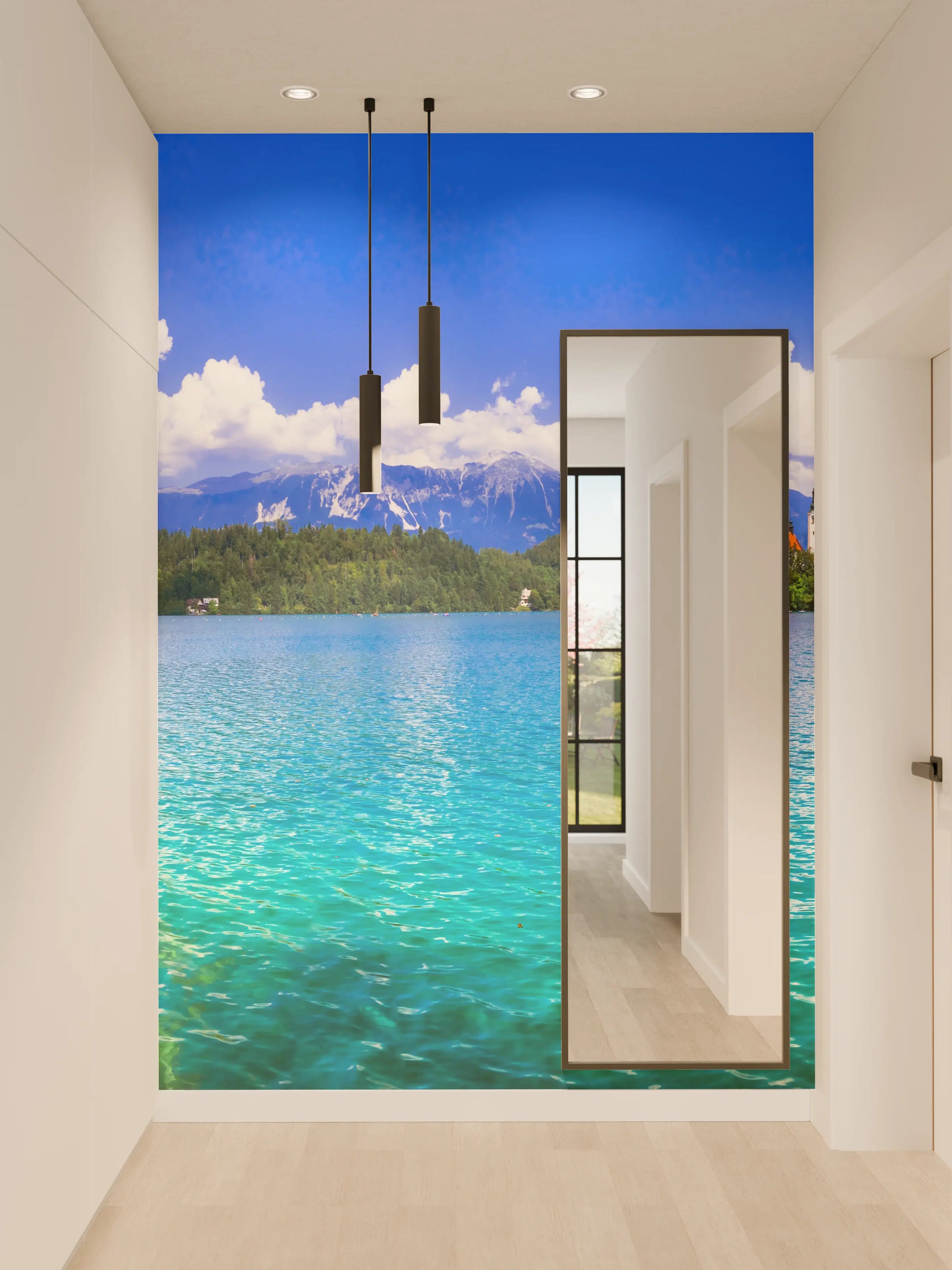 Wandverkleidung Flur - Bleder See in Slowenien 1