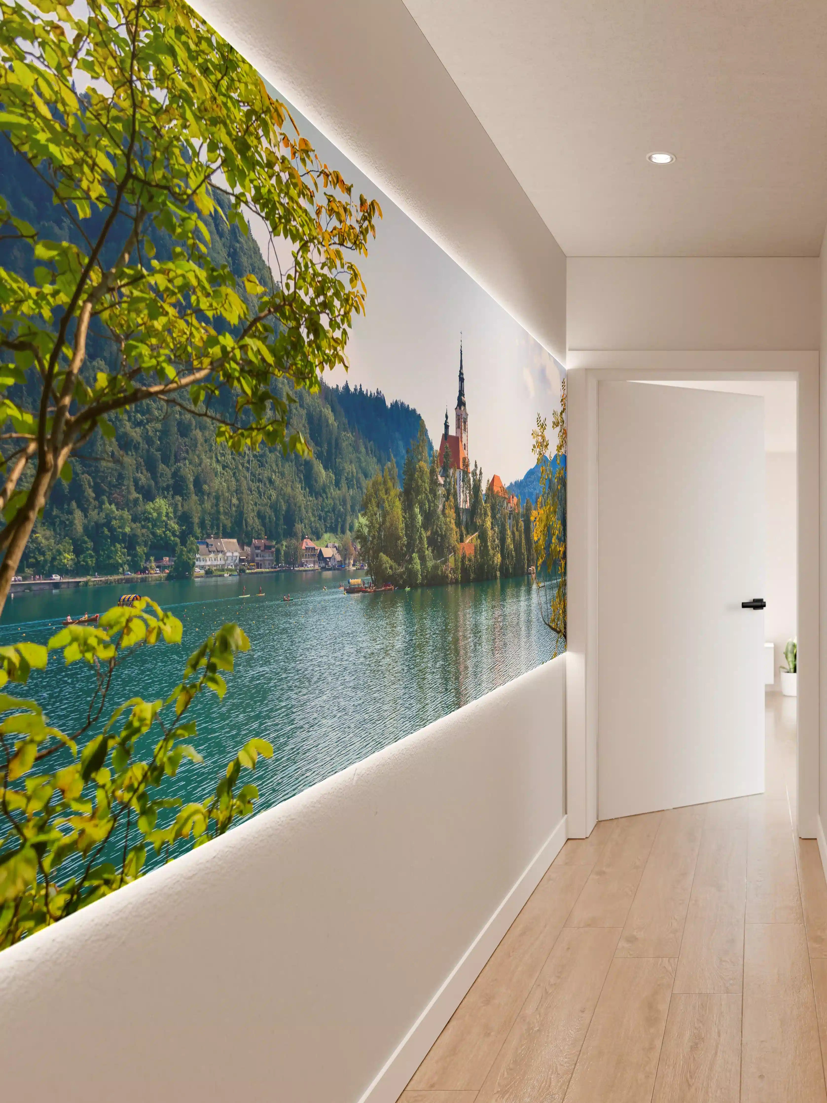 Wandverkleidung Flur - Bleder See in Slowenien 2