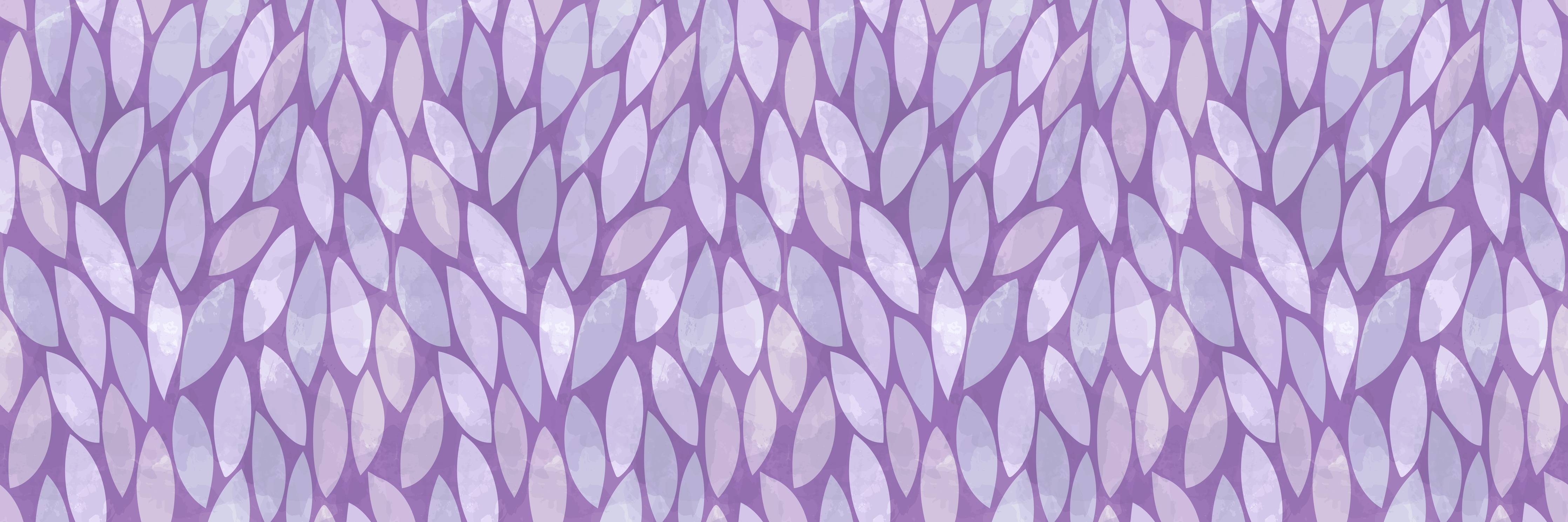 Wandverkleidung Flur-Blumiges Muster in Lila Tönen