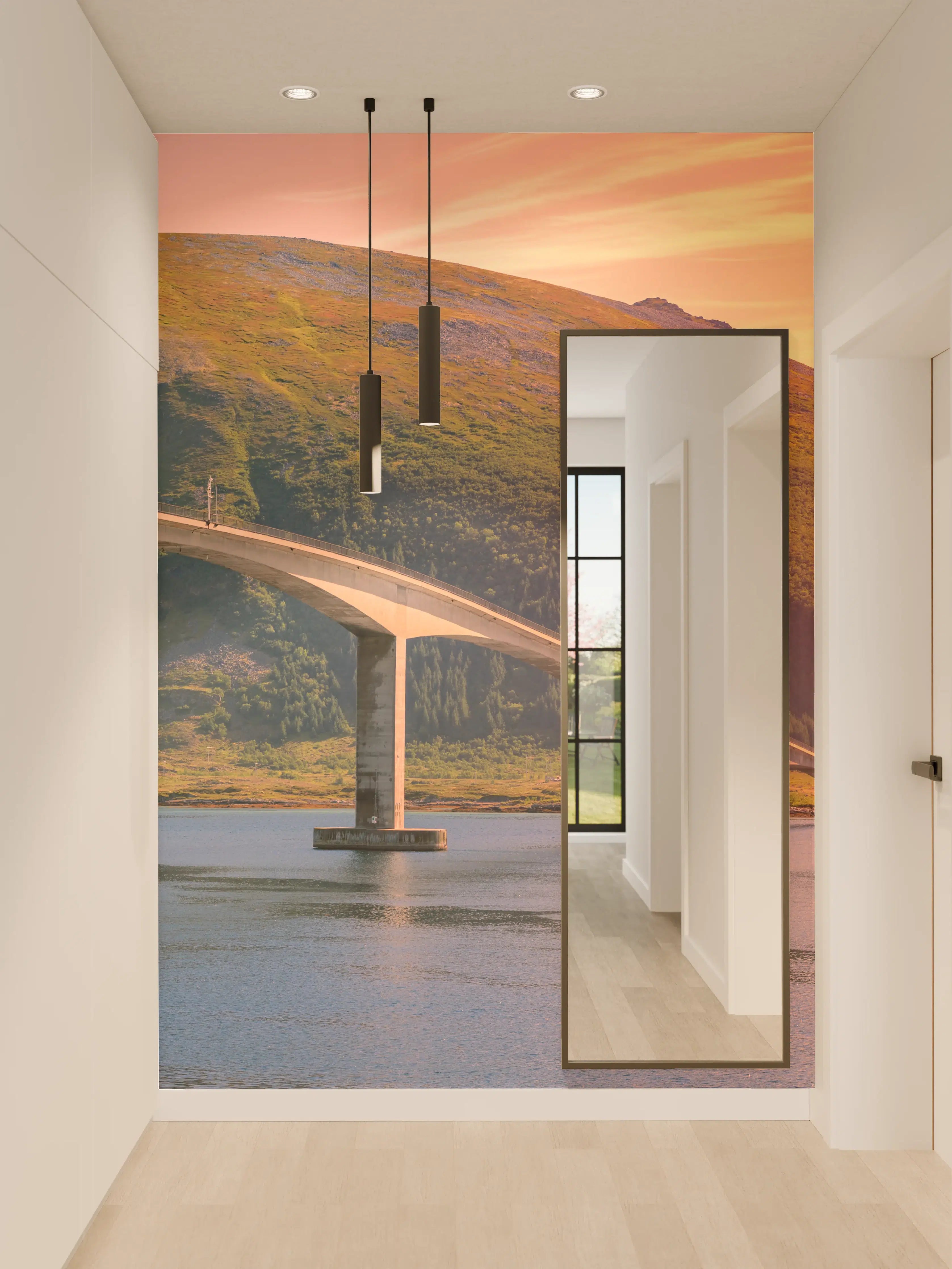 Wandverkleidung Flur - Brückenstraße in Norwegen