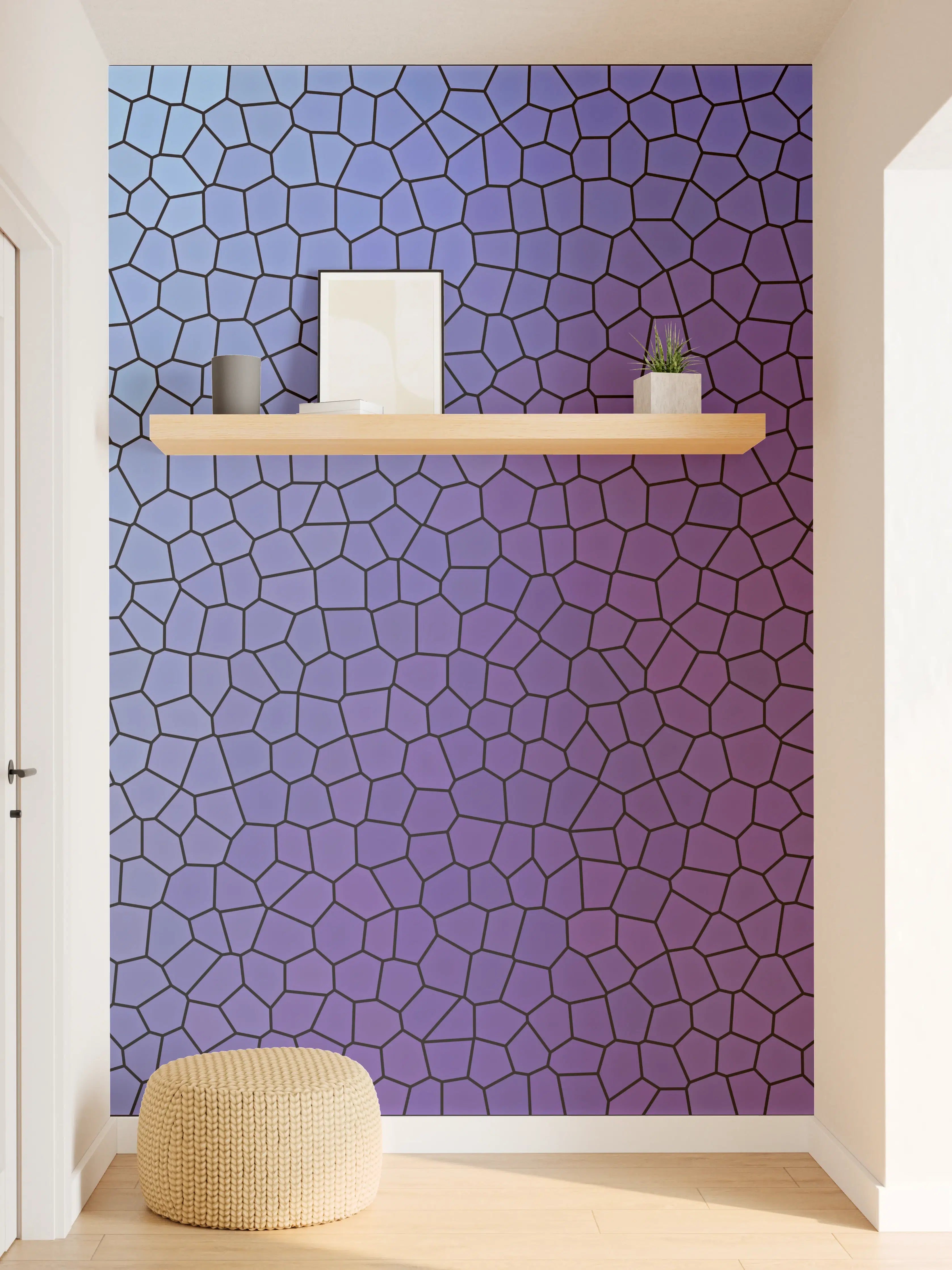 Wandverkleidung Flur - Buntes Mosaik-Design